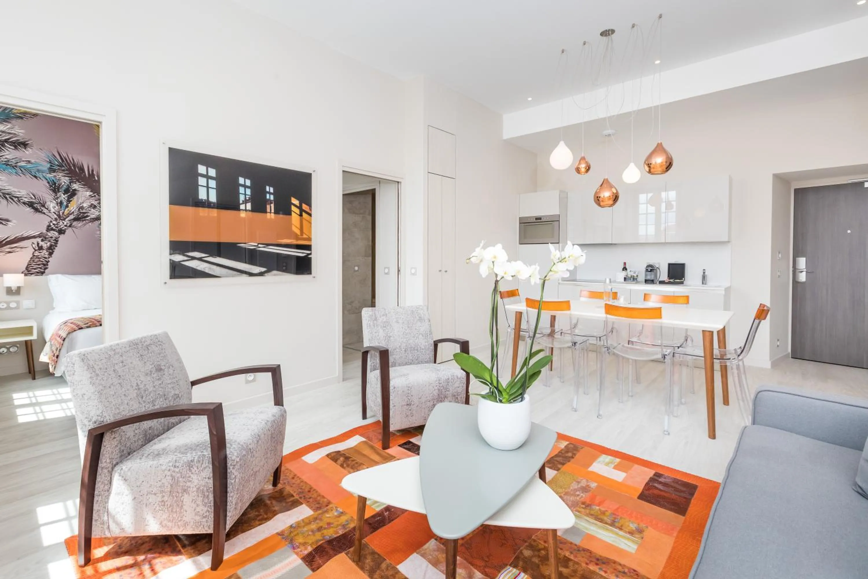 Kitchen or kitchenette in Palais Saleya Boutique Hôtel