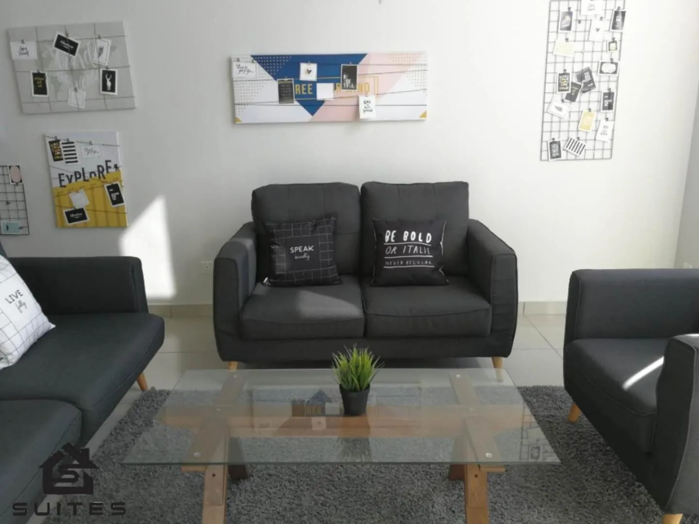 Living room in S-Suites@The Scott Garden