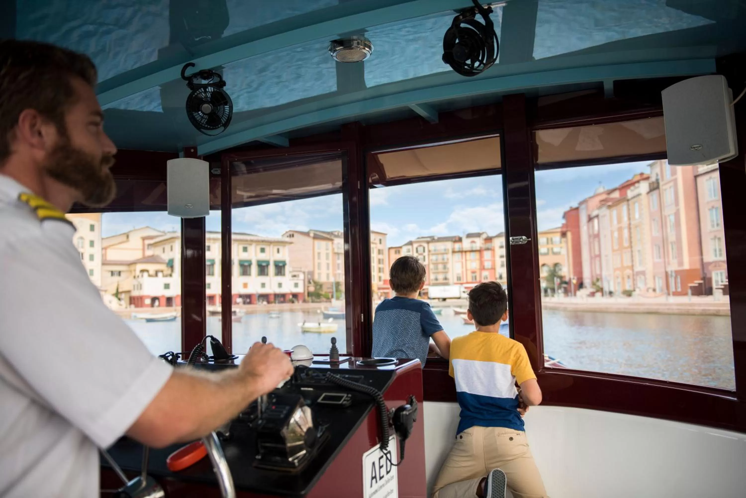older children in Universal's Loews Portofino Bay Hotel
