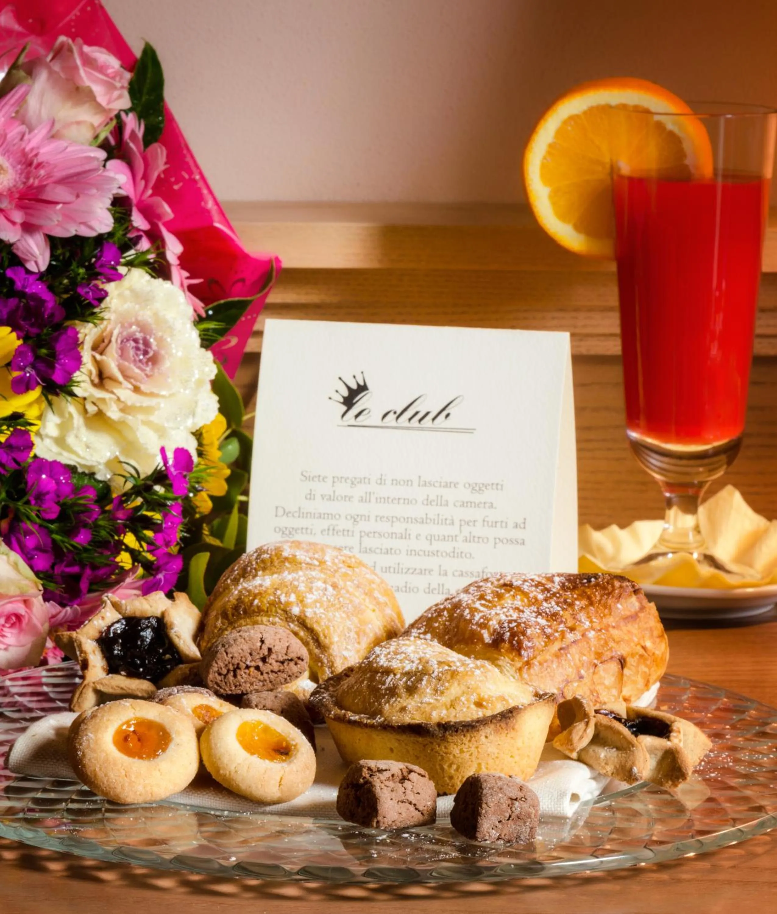 Continental breakfast in Le Club Boutique Hotel