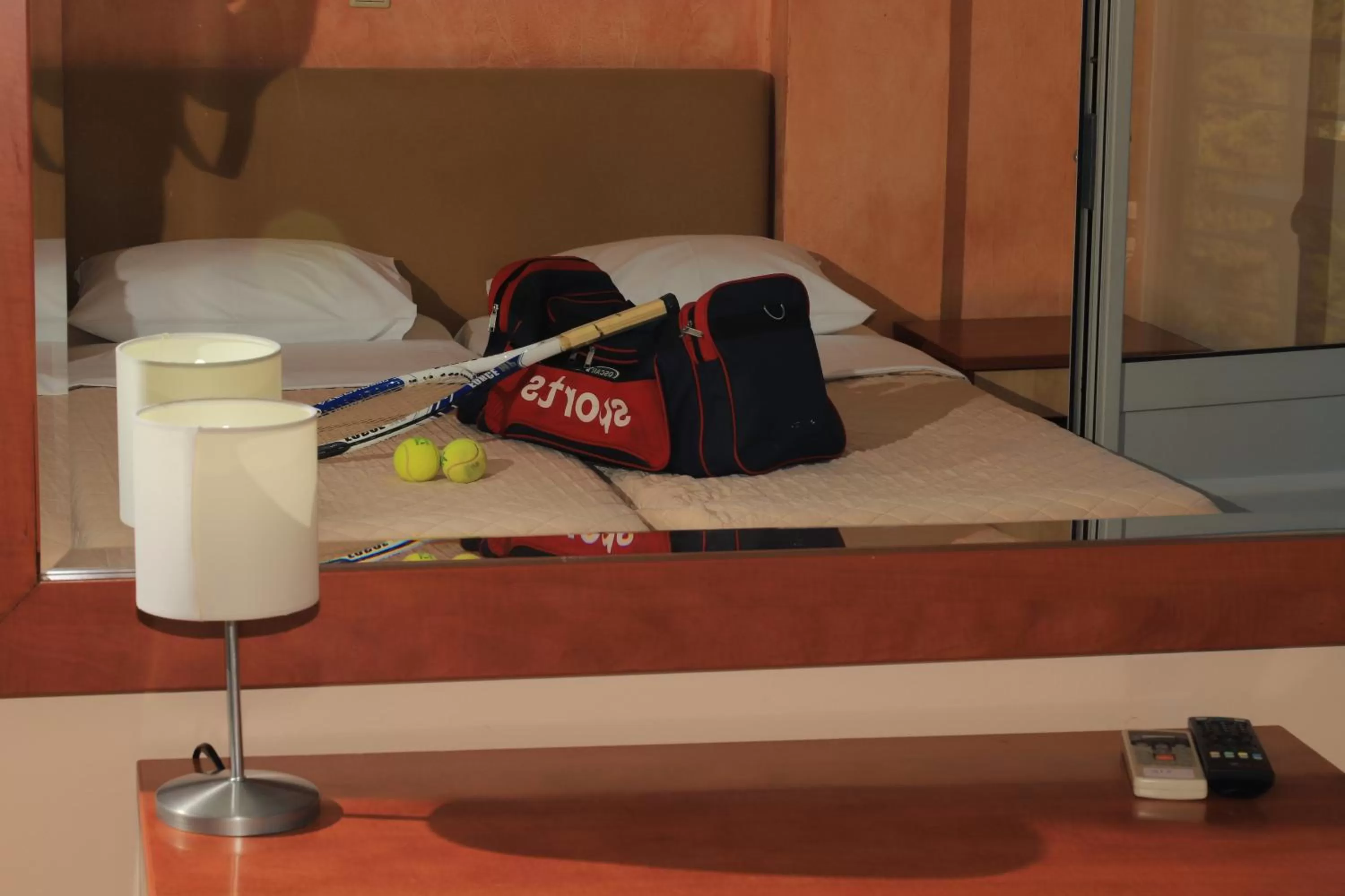 Bed in IKAROS Hotel ELLINIKO