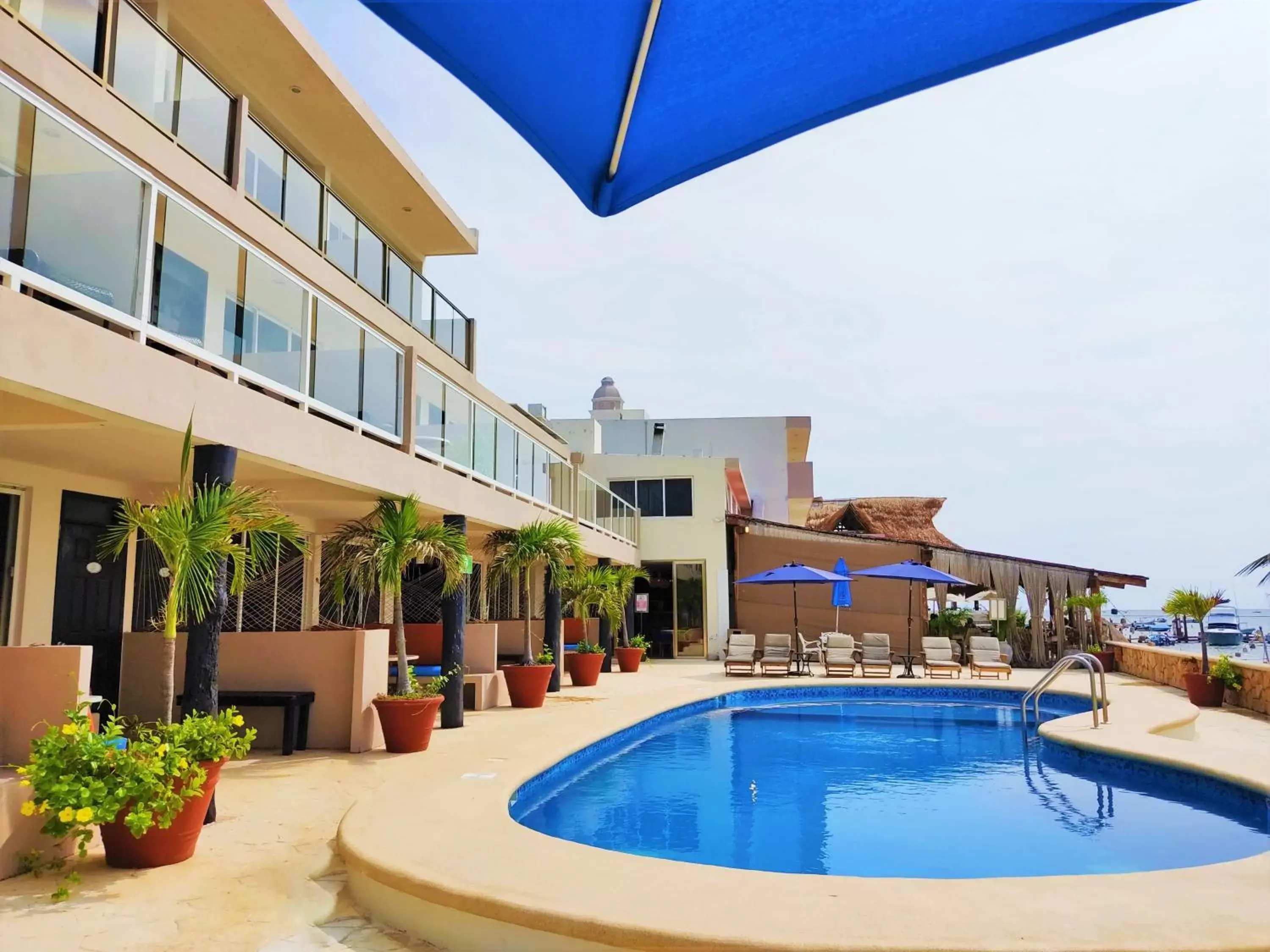 Pool view, Swimming Pool in Hacienda Morelos Beachfront Hotel