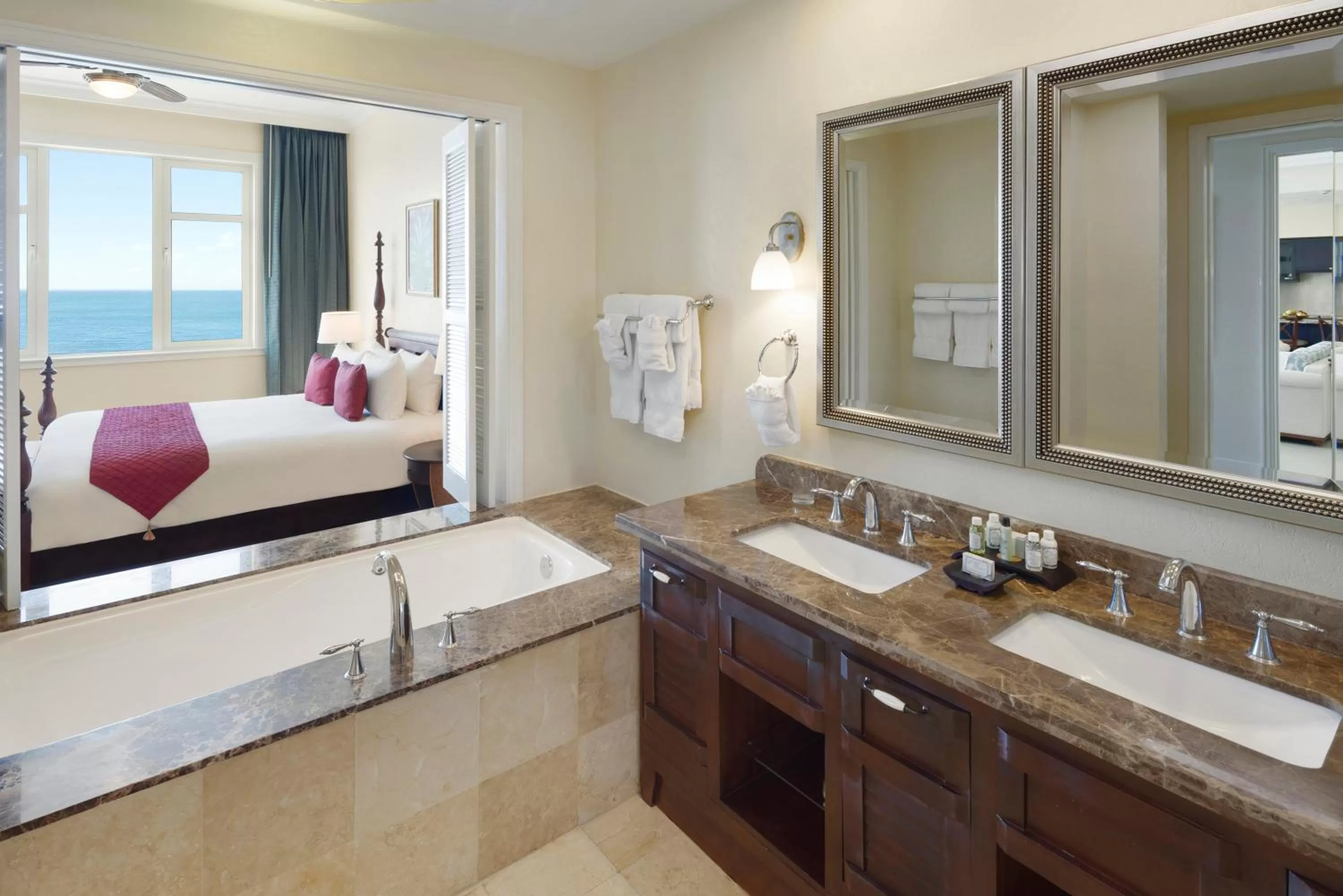 Bathroom, Bed in Jewel Grande Montego Bay Resort and Spa