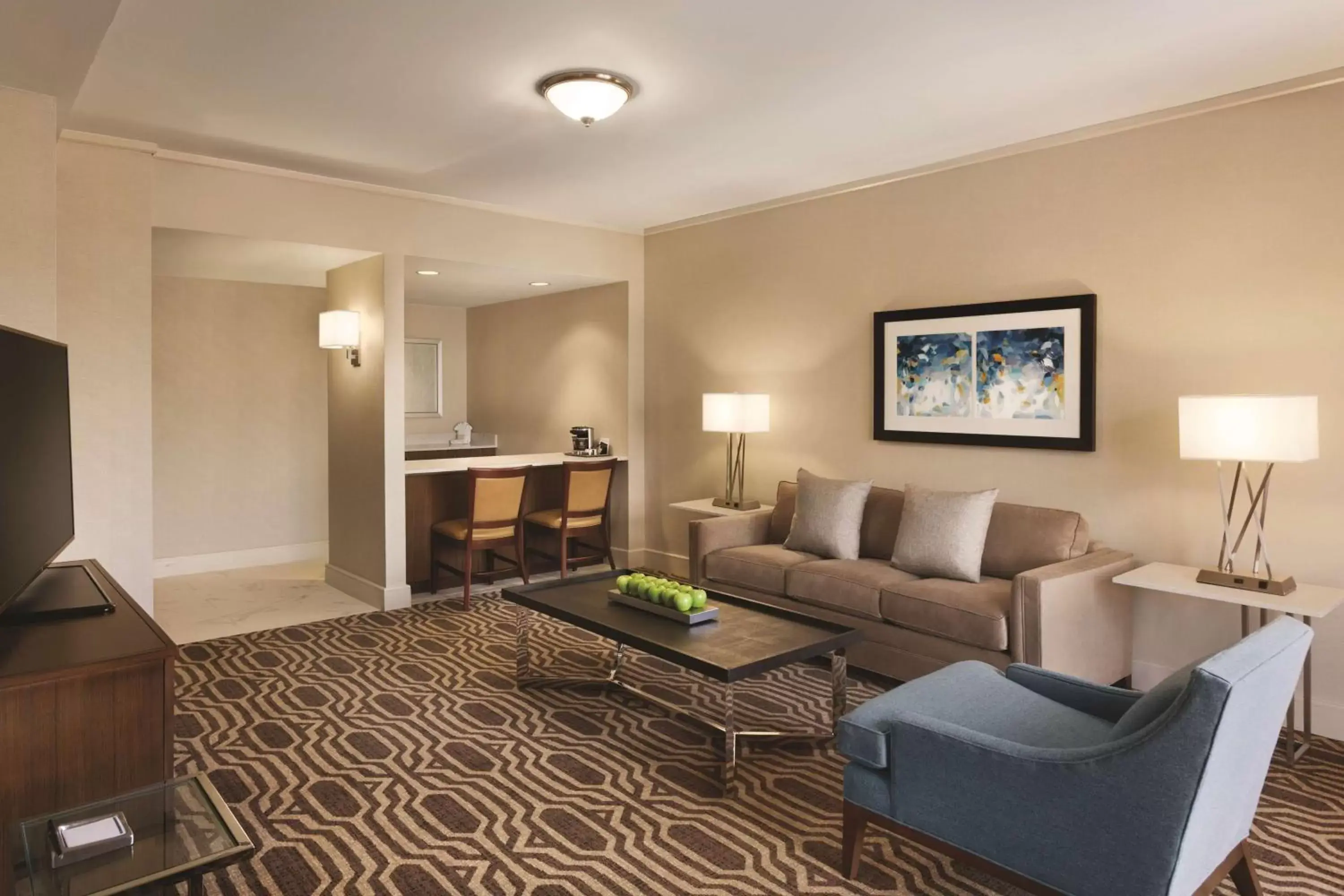 Bedroom, Seating Area in Hilton Boston Dedham