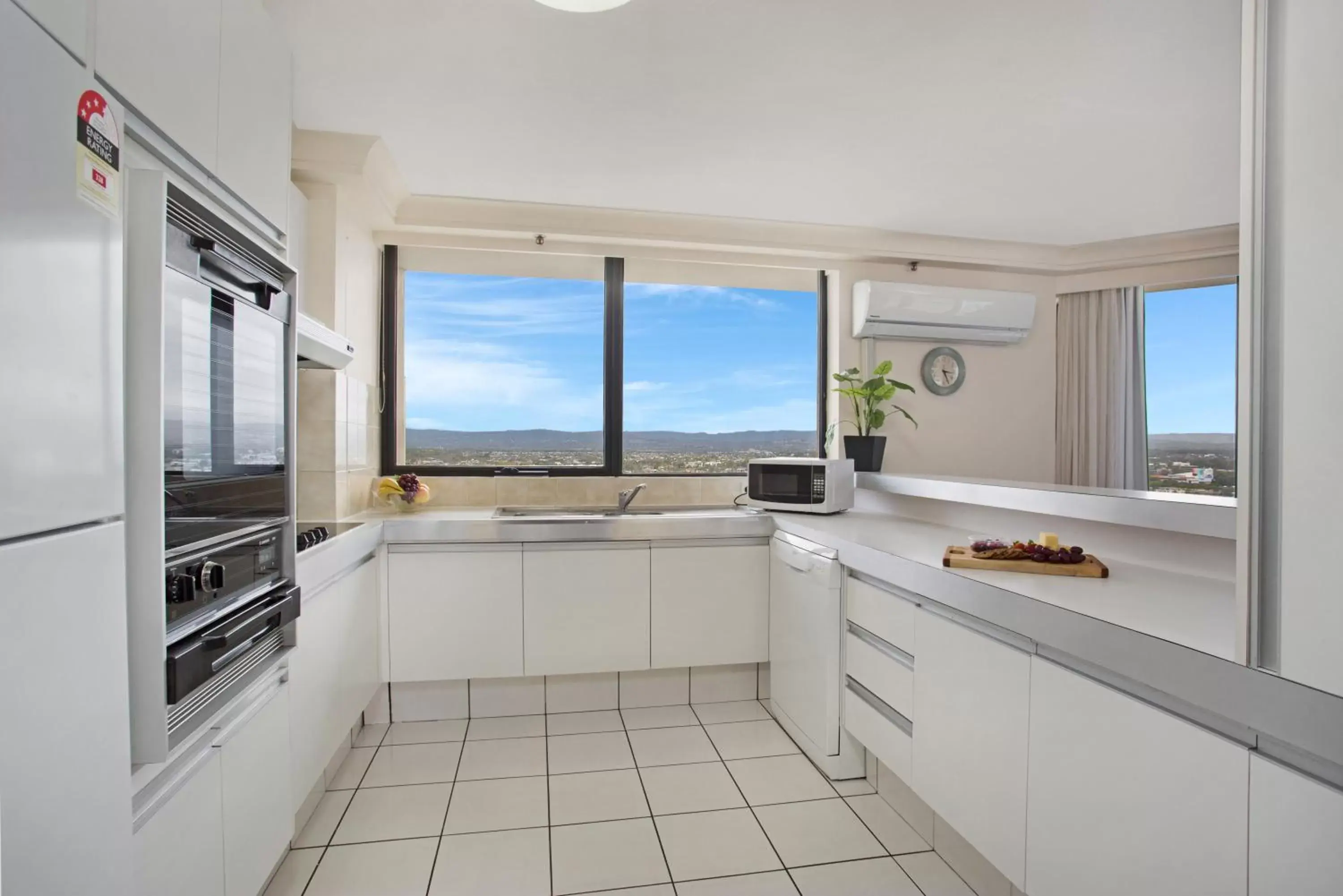 View (from property/room), Kitchen/Kitchenette in Aegean Resort Apartments