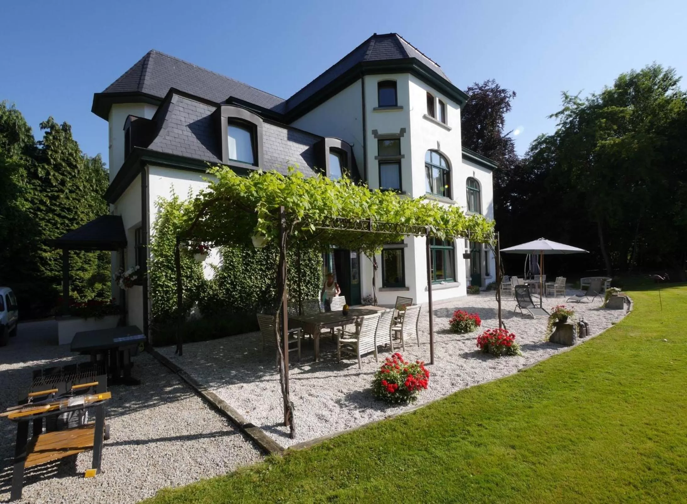 Balcony/Terrace in L'Étape Fagnarde - Bed, Breakfast & Sauna