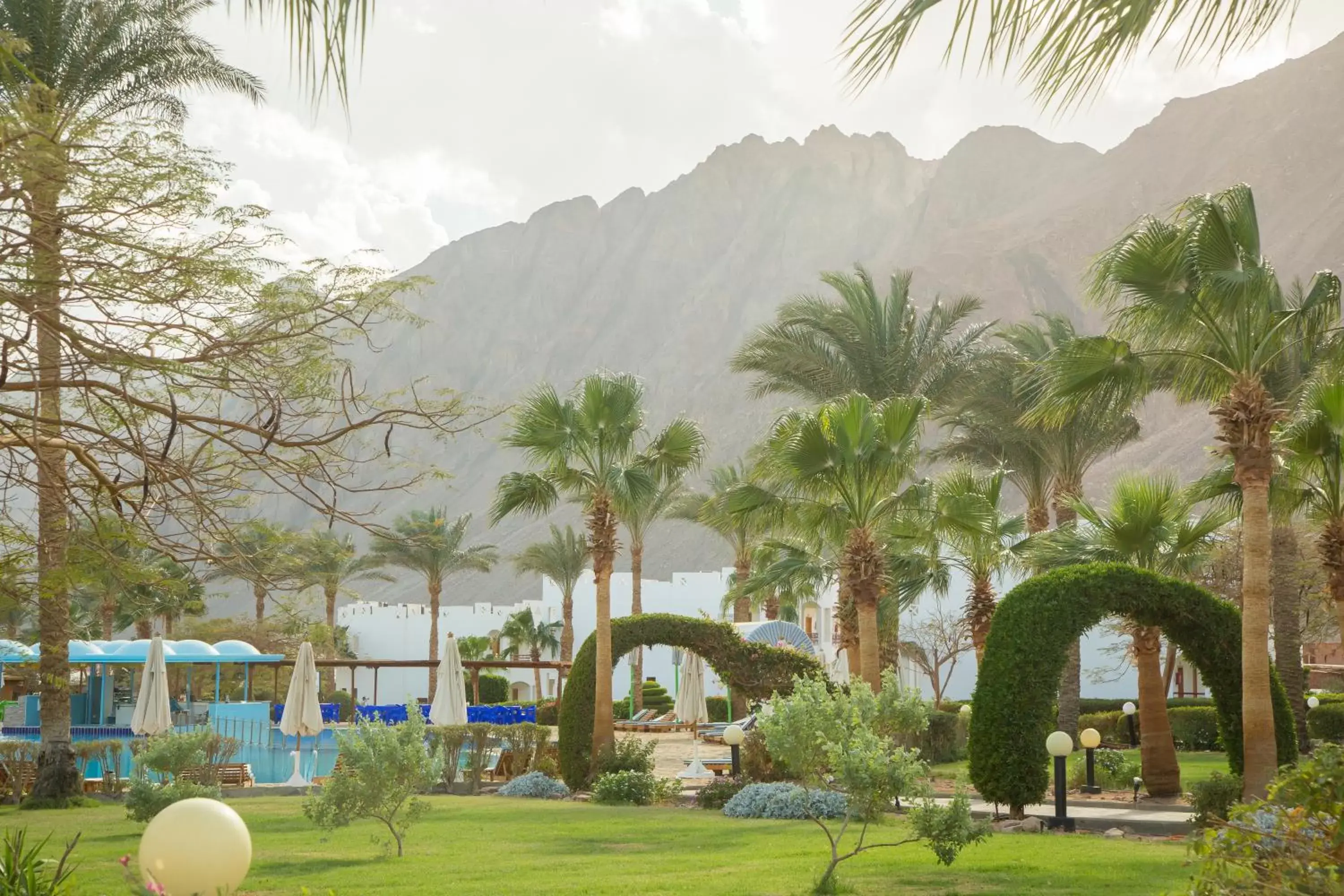 Mountain view, Swimming Pool in Happy Life Village Dahab