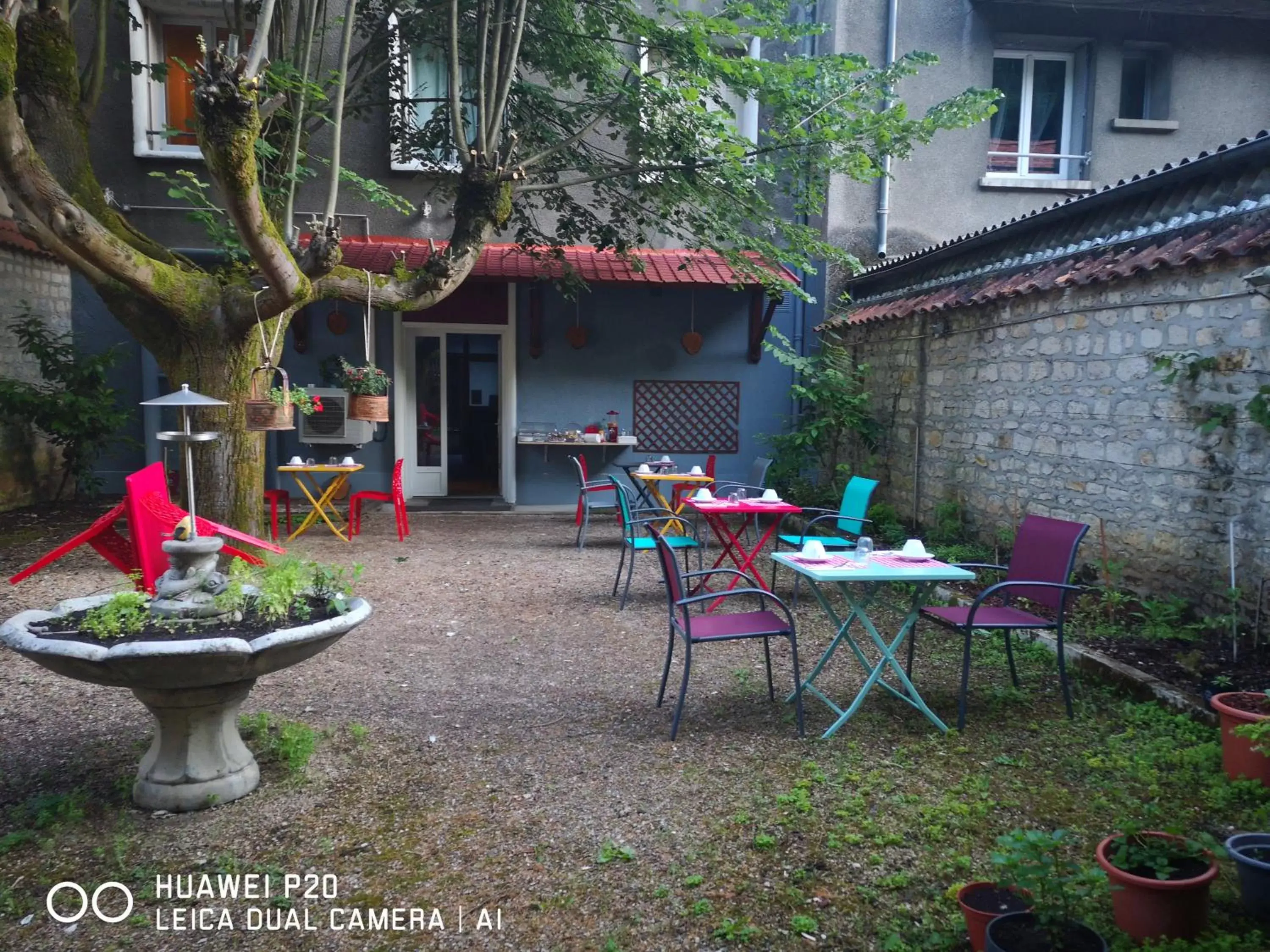 Garden in Hôtel Le Memphis