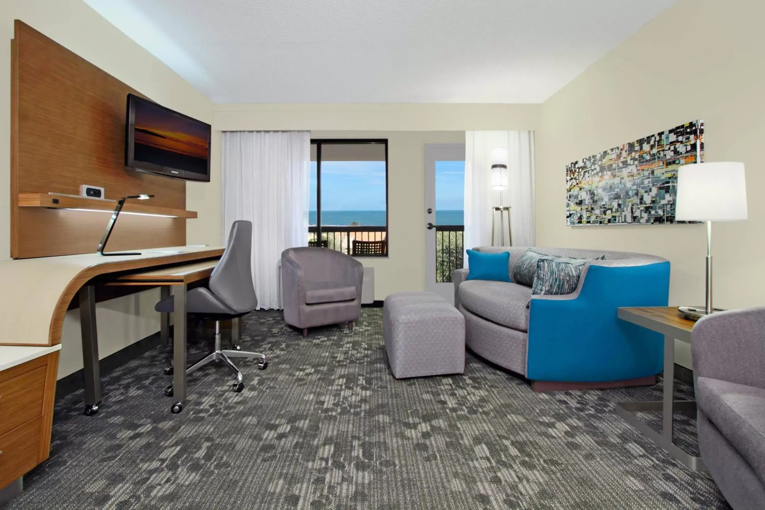 Photo of the whole room, Seating Area in Courtyard by Marriott Cocoa Beach Cape Canaveral