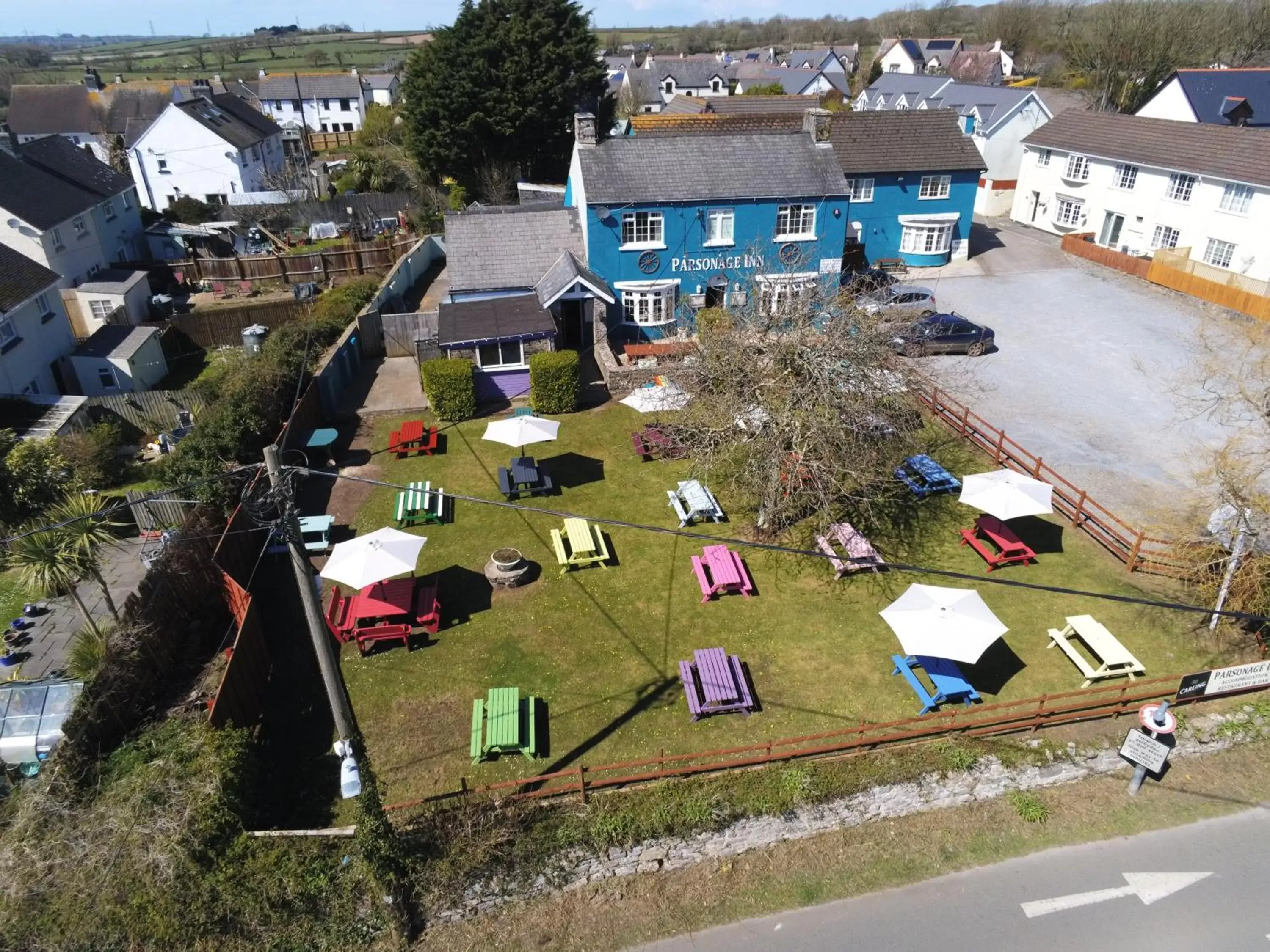 Bird's-eye View in parsonage farm inn