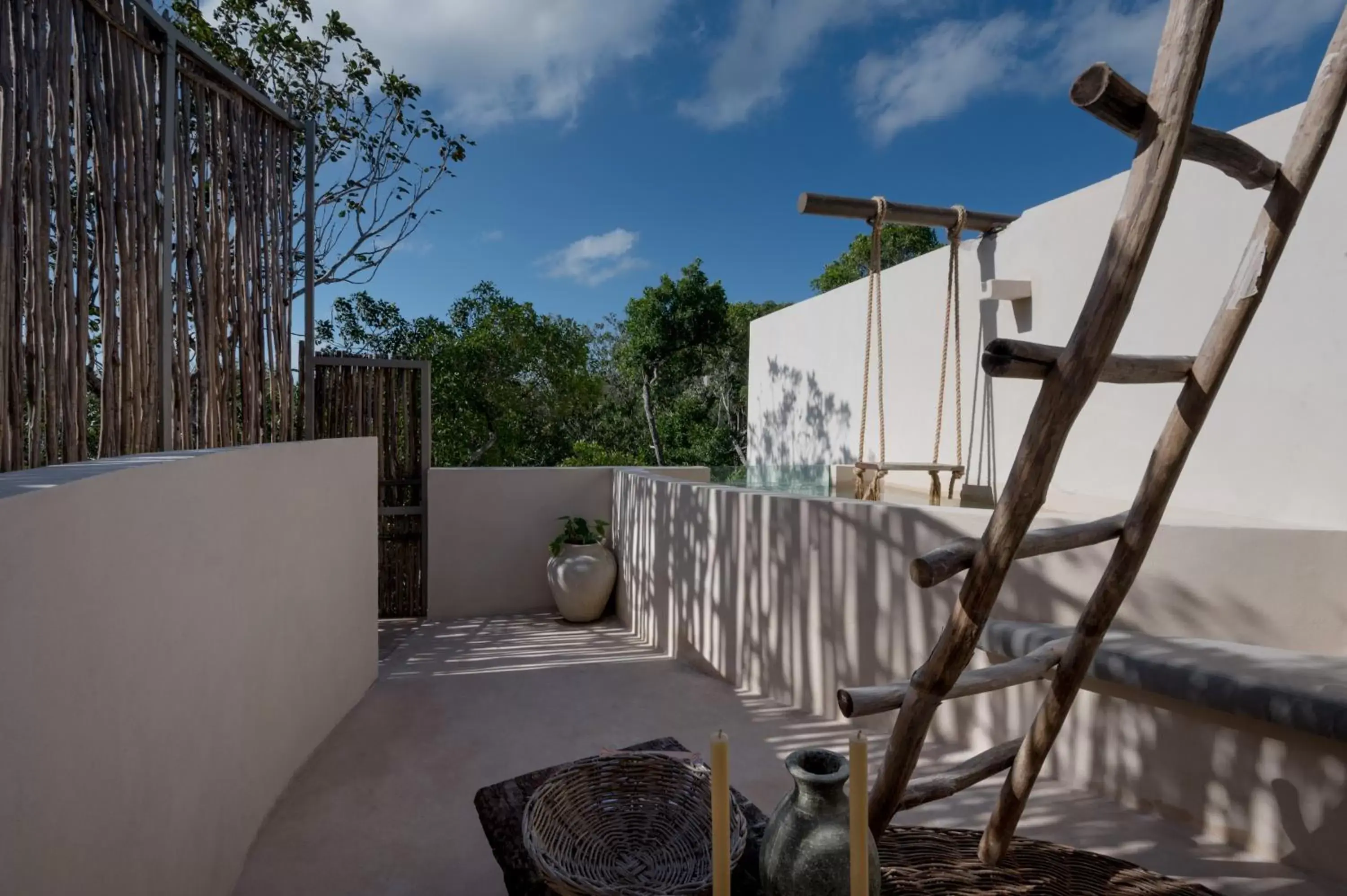 Pool view, Balcony/Terrace in Romantic Rubi Tulum