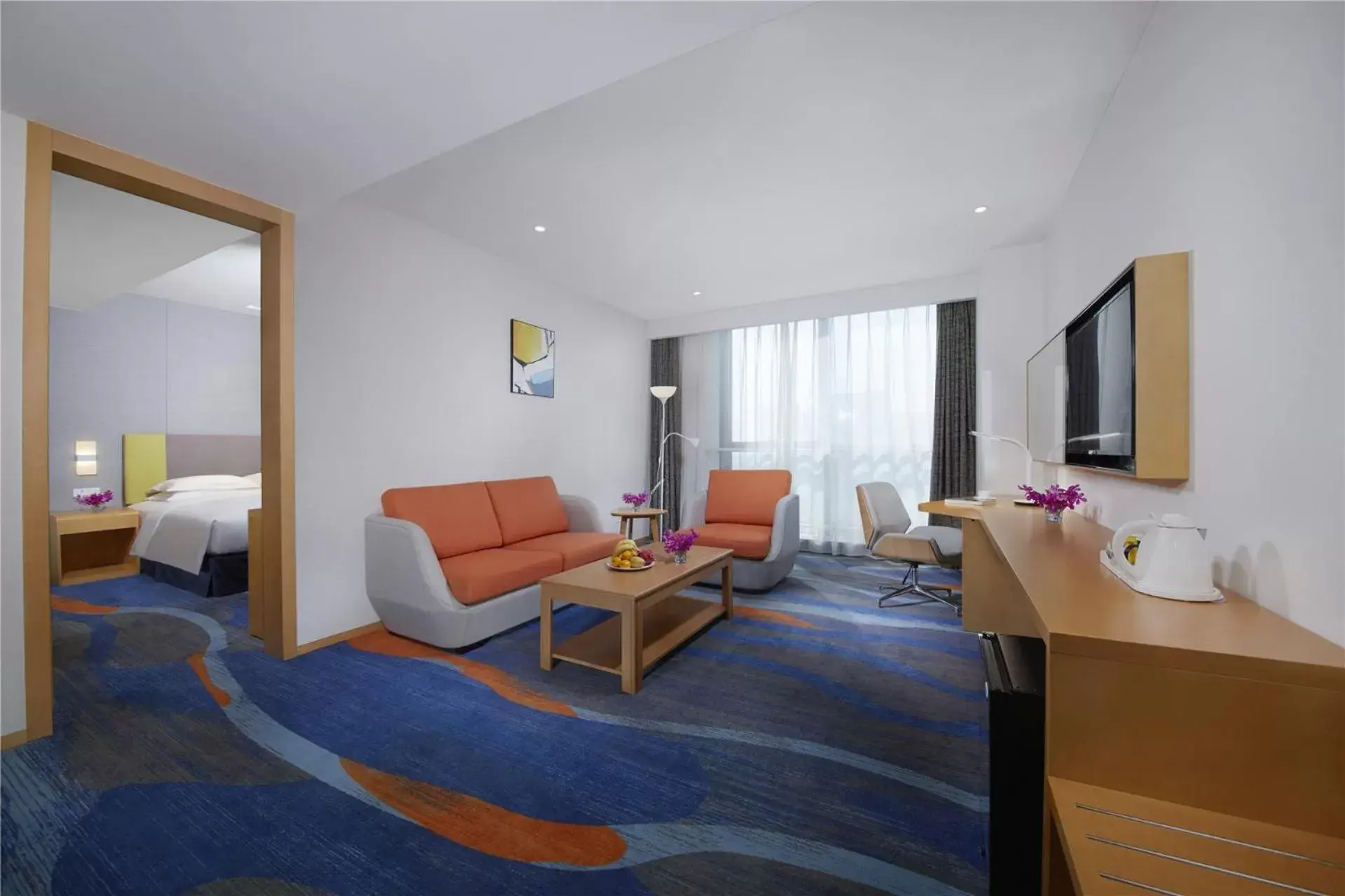 Living room, Seating Area in Holiday Inn Express Zhengzhou Zhengdong, an IHG Hotel