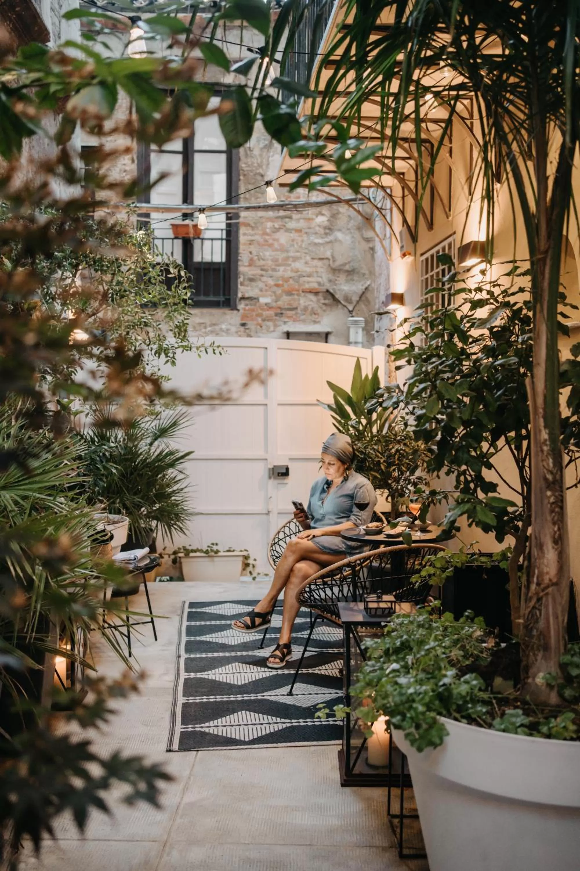 Patio in Palazzo Natoli Boutique Hotel