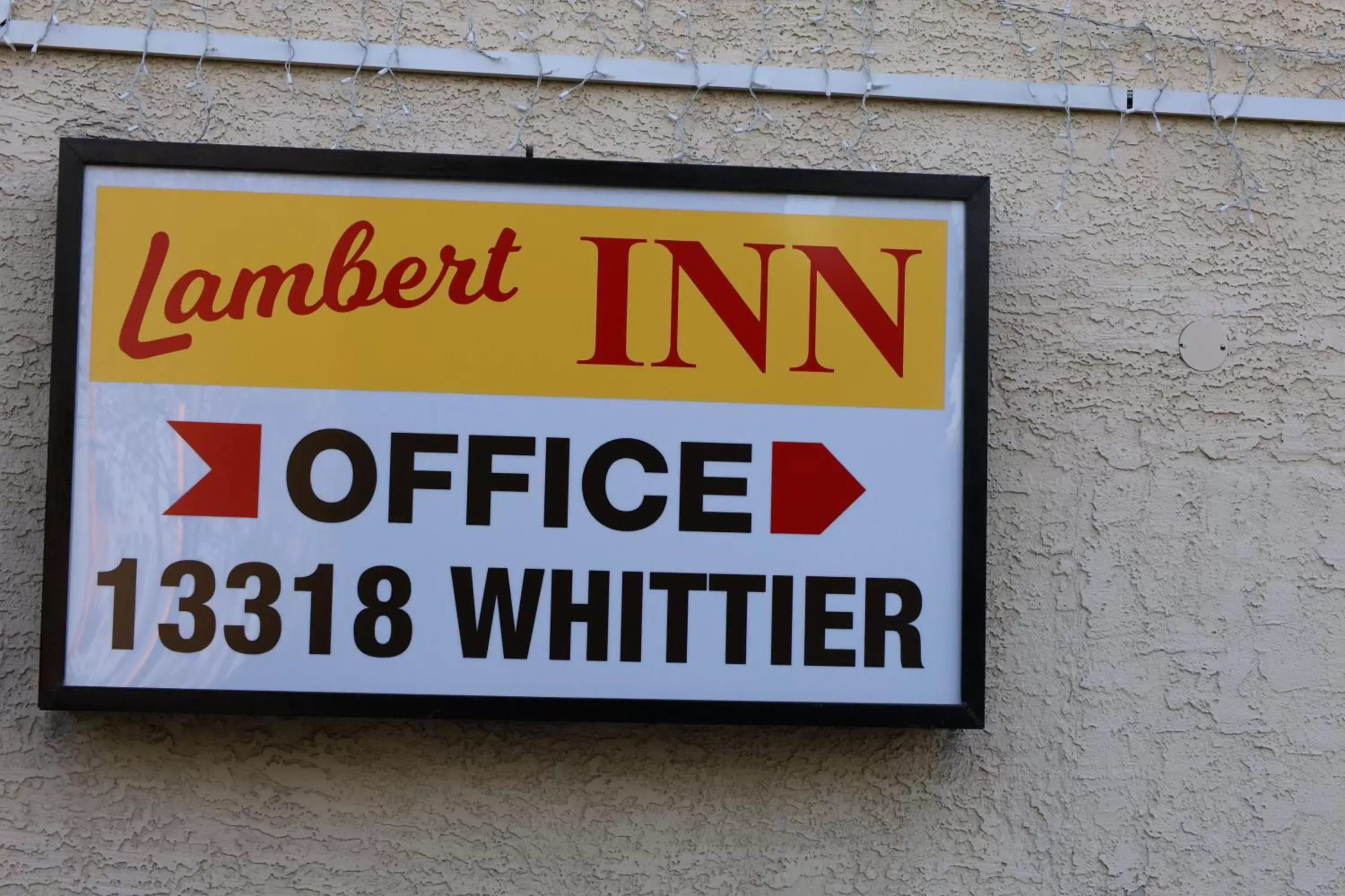 Logo/Certificate/Sign in Lambert Inn