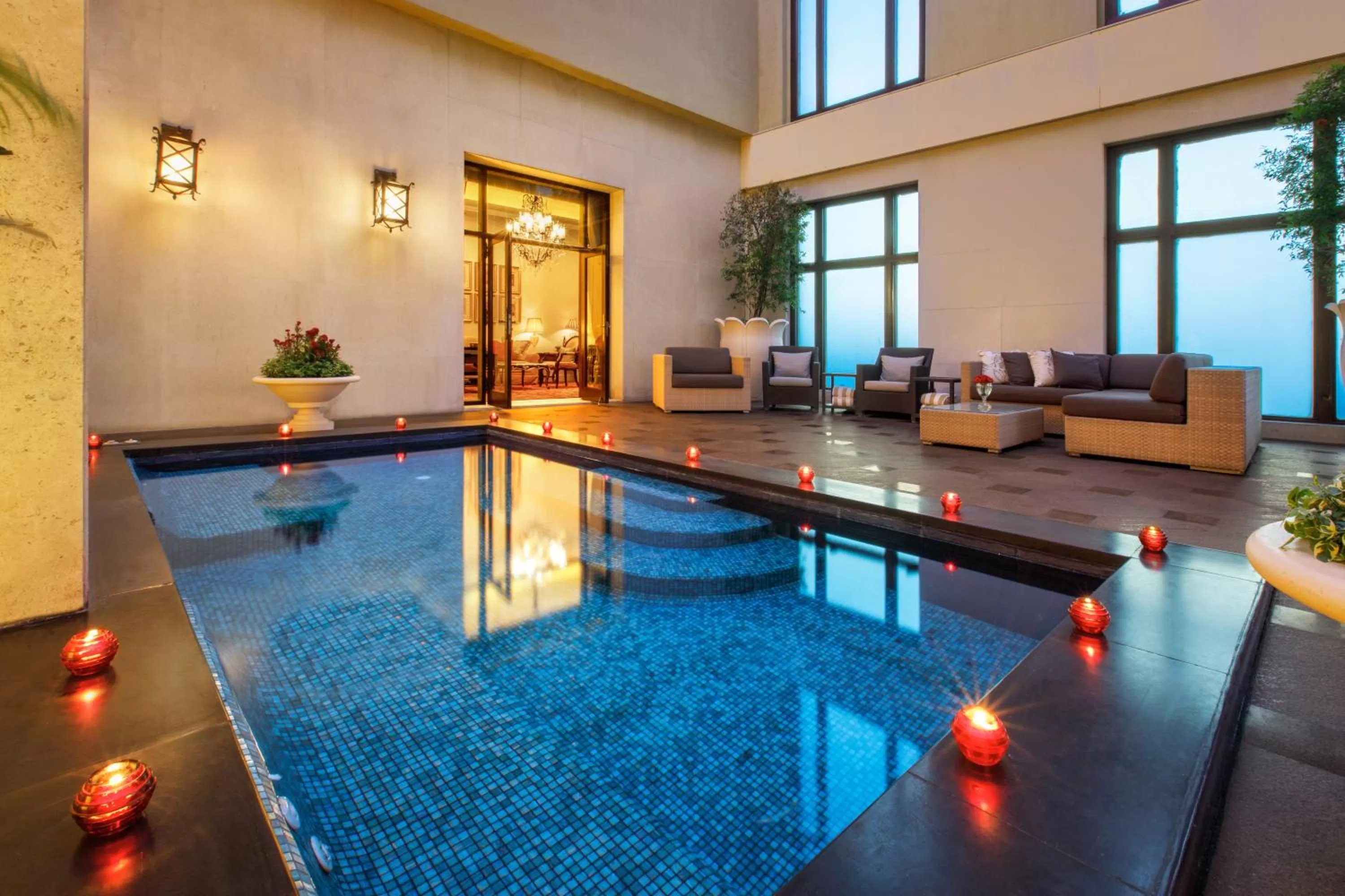 Swimming pool in The Leela Palace New Delhi