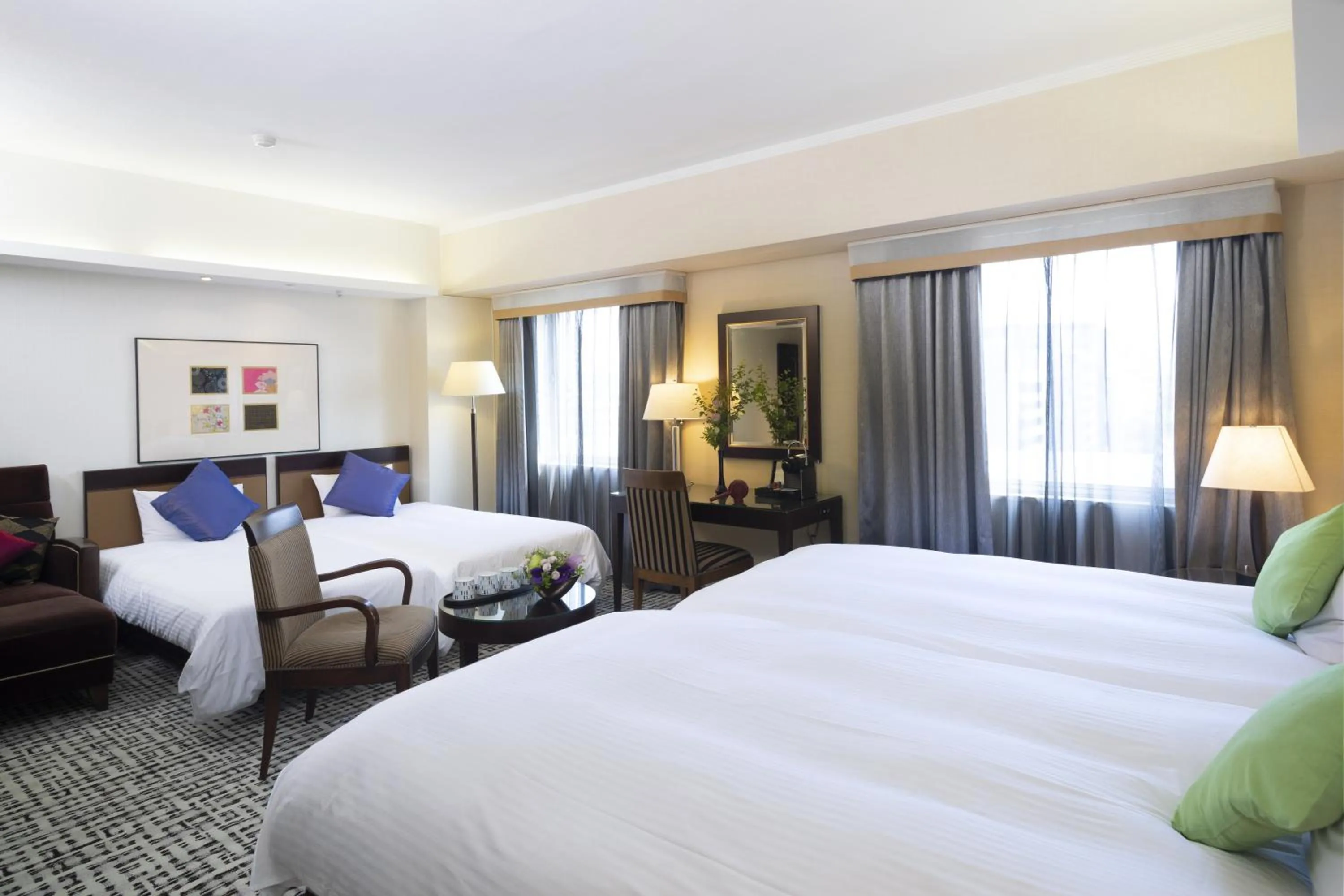 Bed in Kanazawa New Grand Hotel Prestige