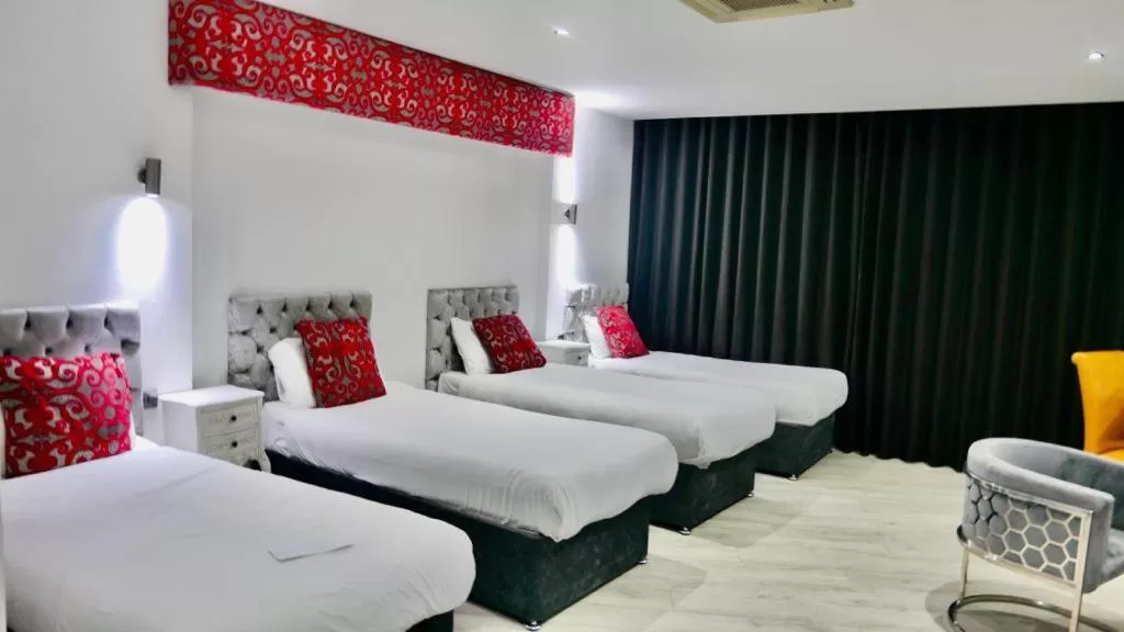 Bed in Print Works Hotel