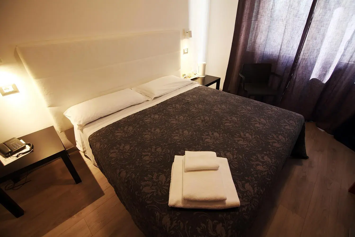 Bed in Hotel Santin
