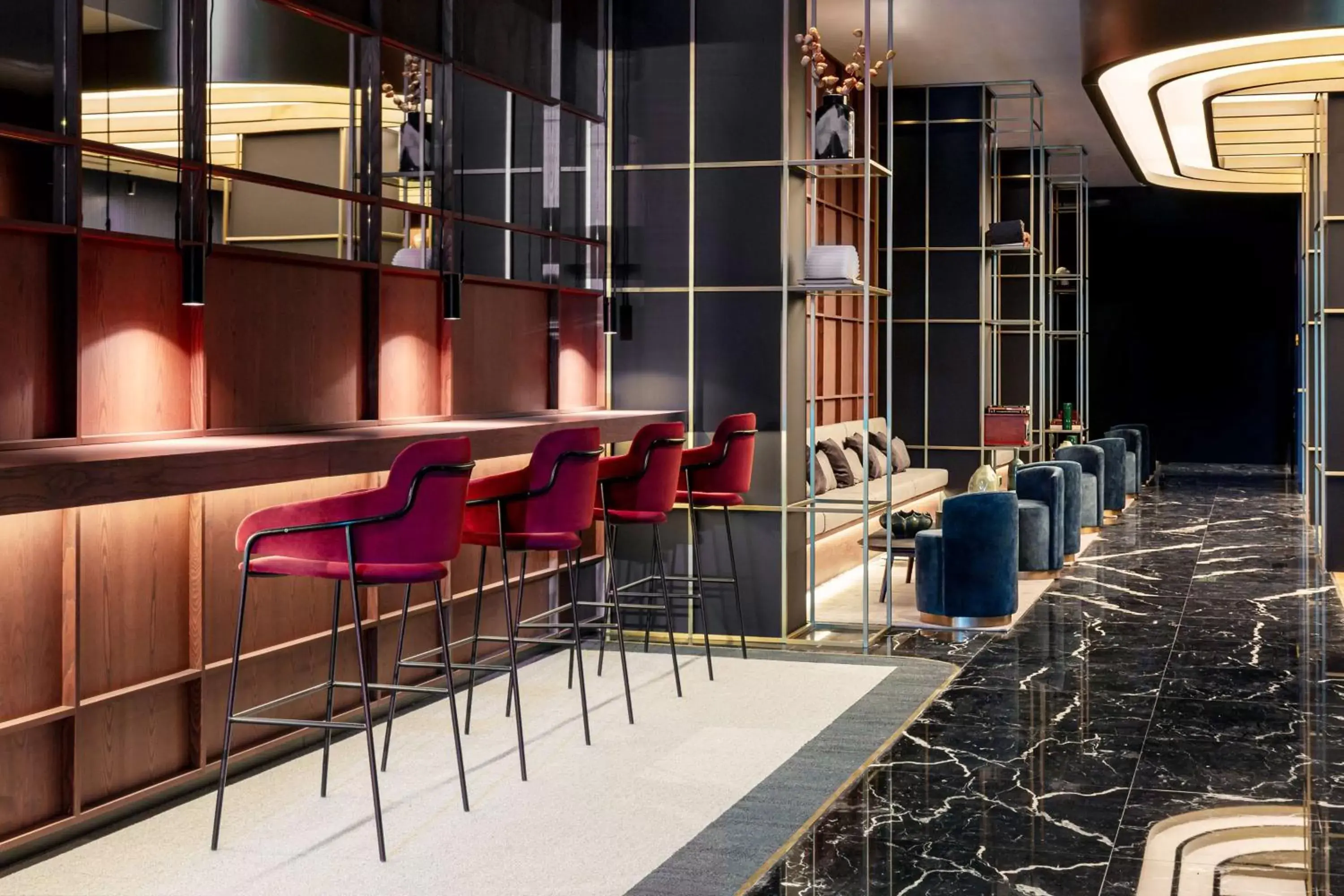 Lobby or reception, Lounge/Bar in Radisson Collection Bilbao