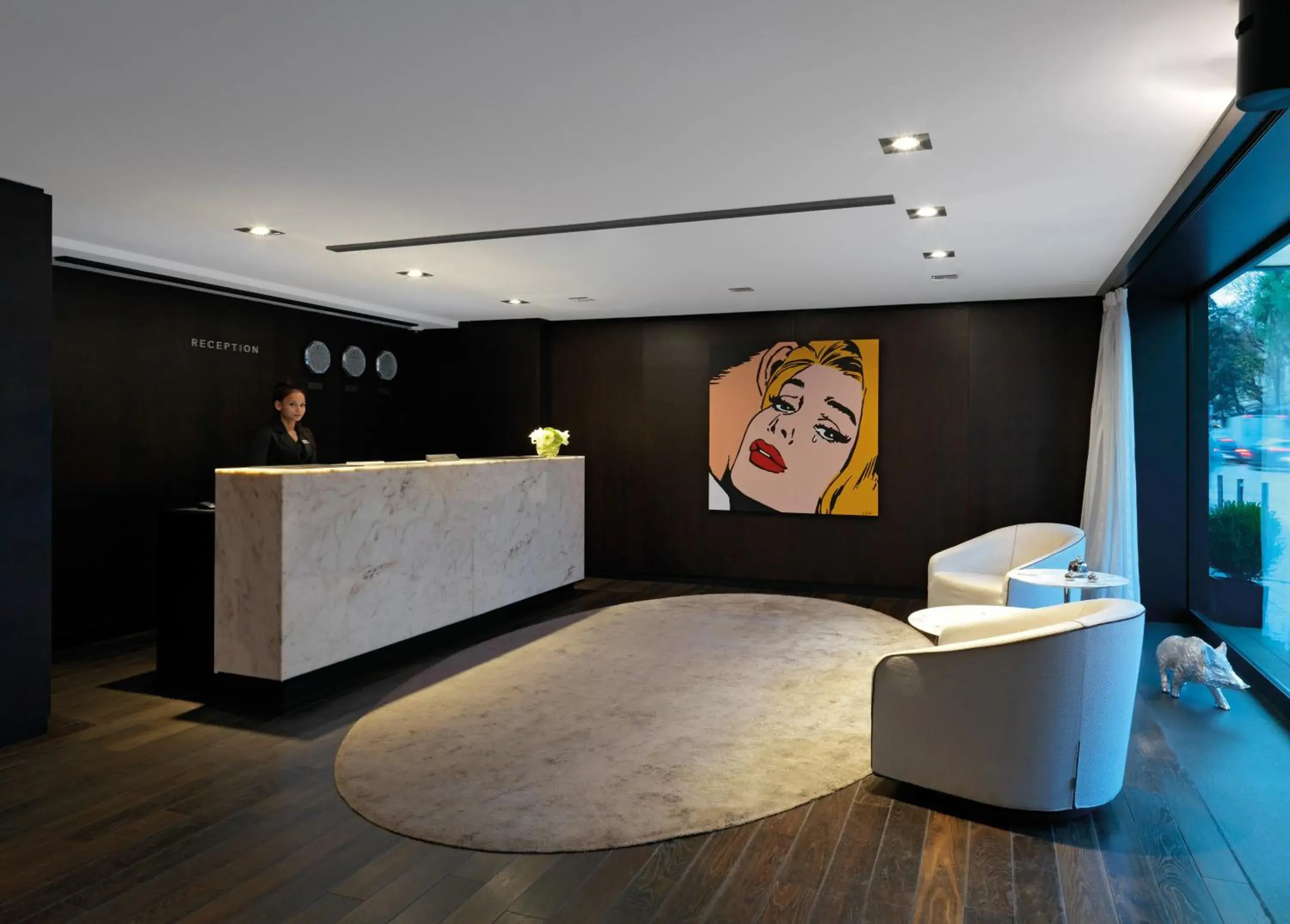 Lobby or reception in Sense Hotel Sofia, a Member of Design Hotels