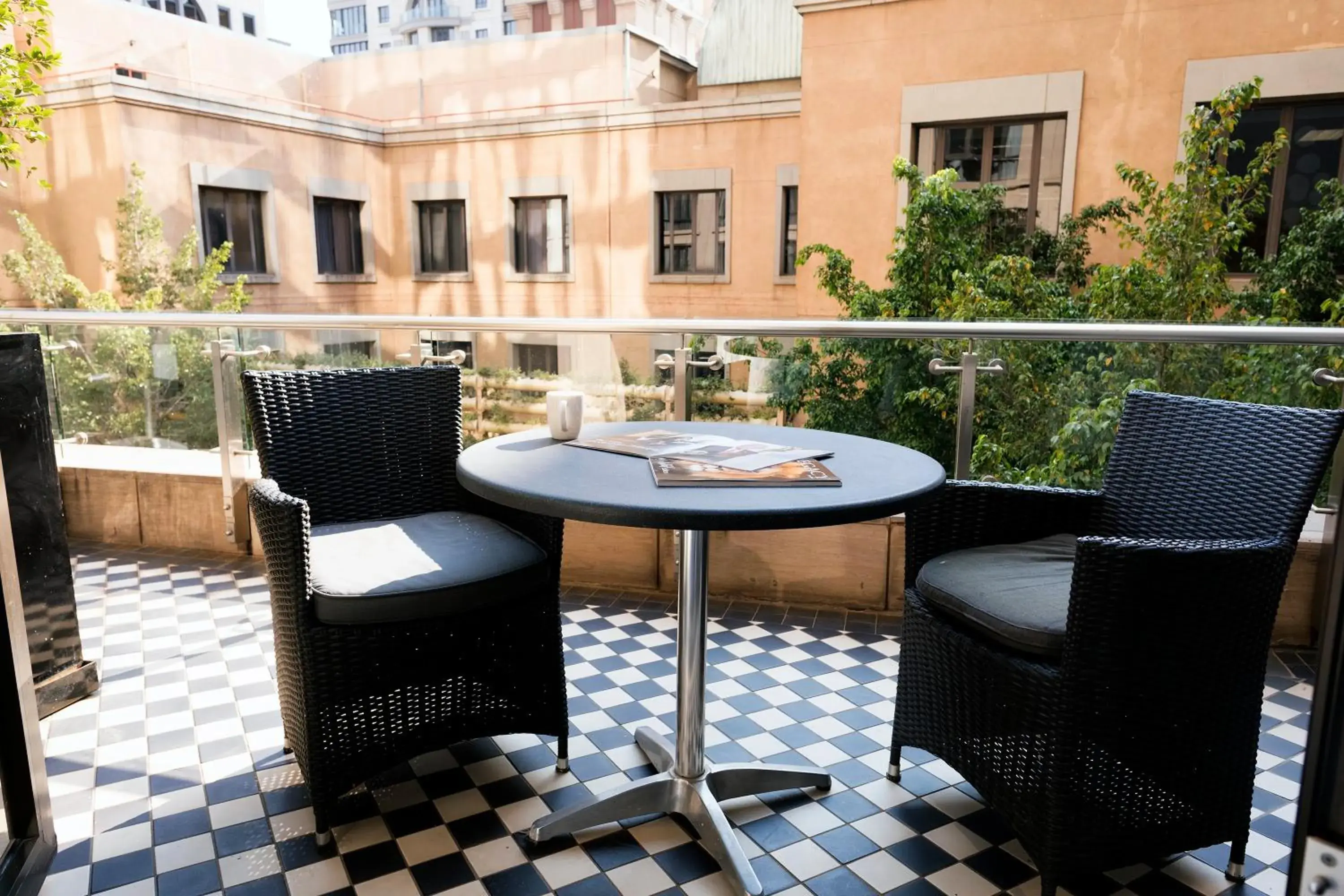 Patio, Balcony/Terrace in DAVINCI Hotel on Nelson Mandela Square