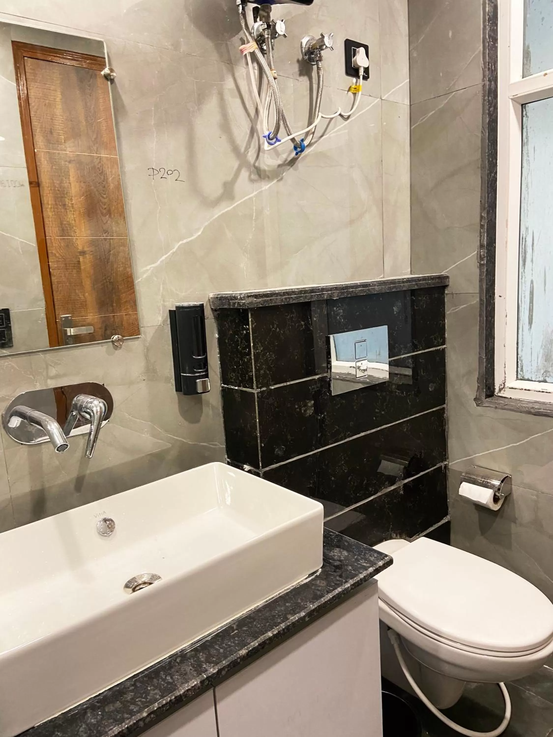 Shower, Bathroom in The Metro Stay By F9 Hotels-Near Sector 18 Metro Station Noida