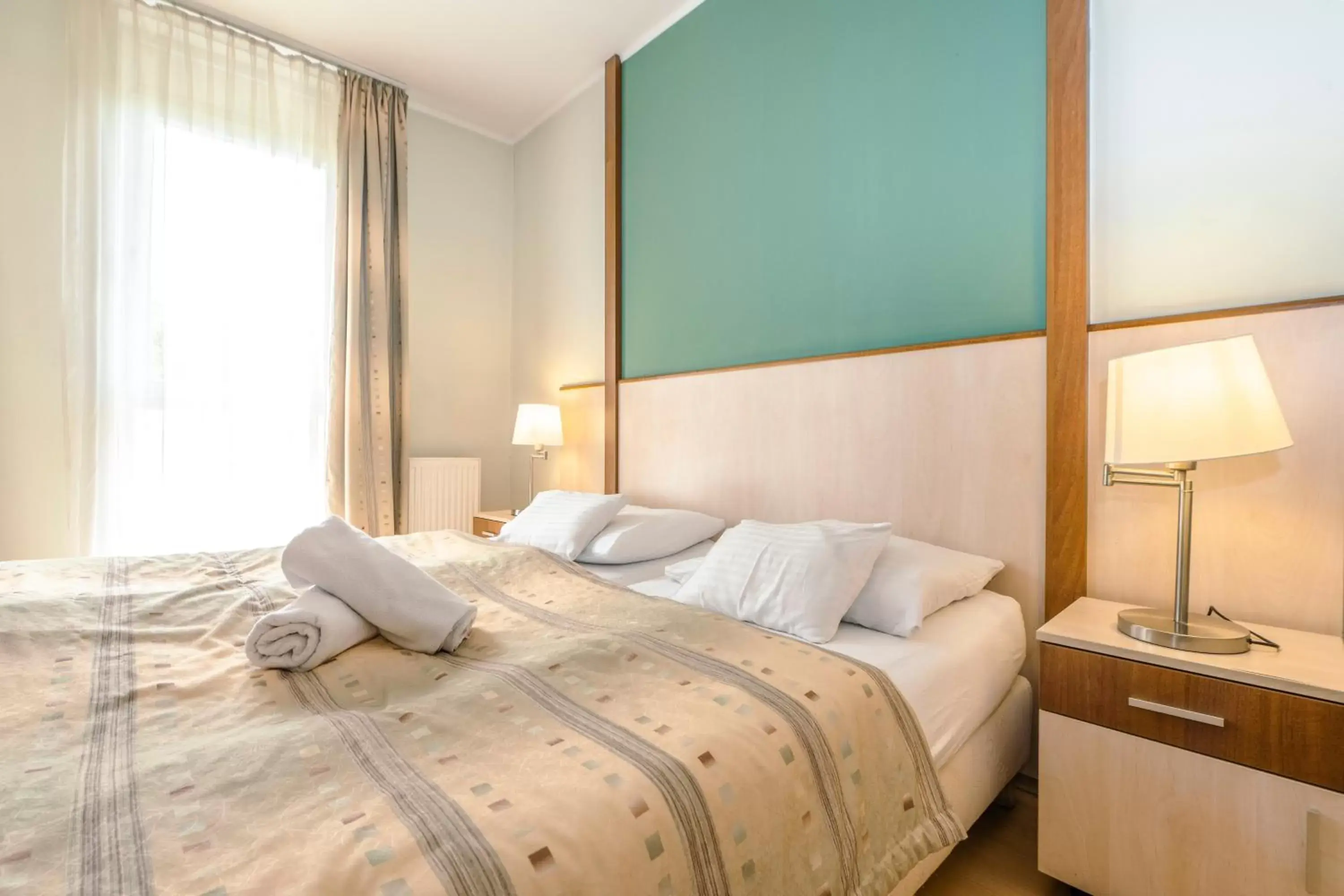 Bedroom, Bed in Premium Apartments