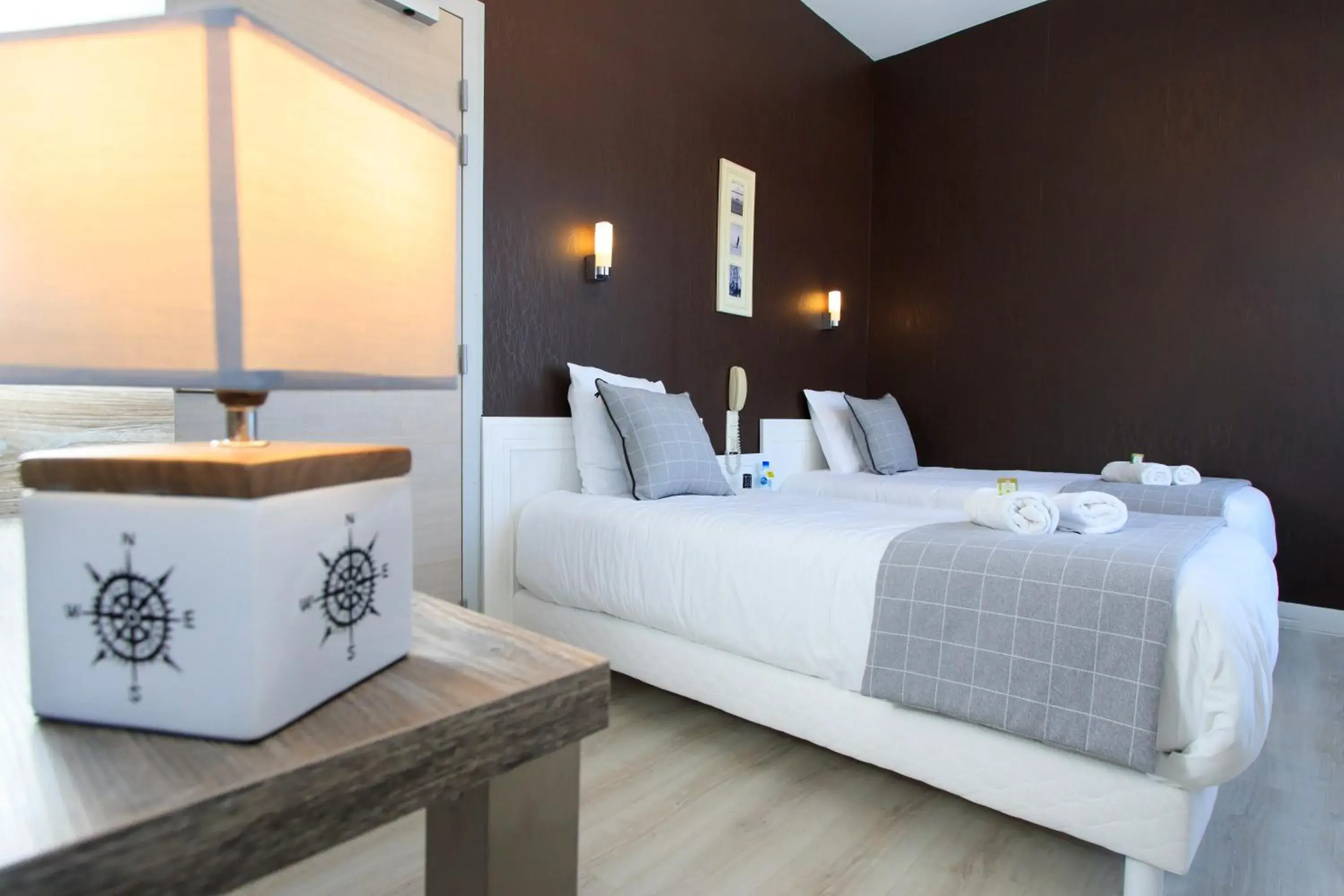 Photo of the whole room, Bed in Logis Hotel De La Basilique