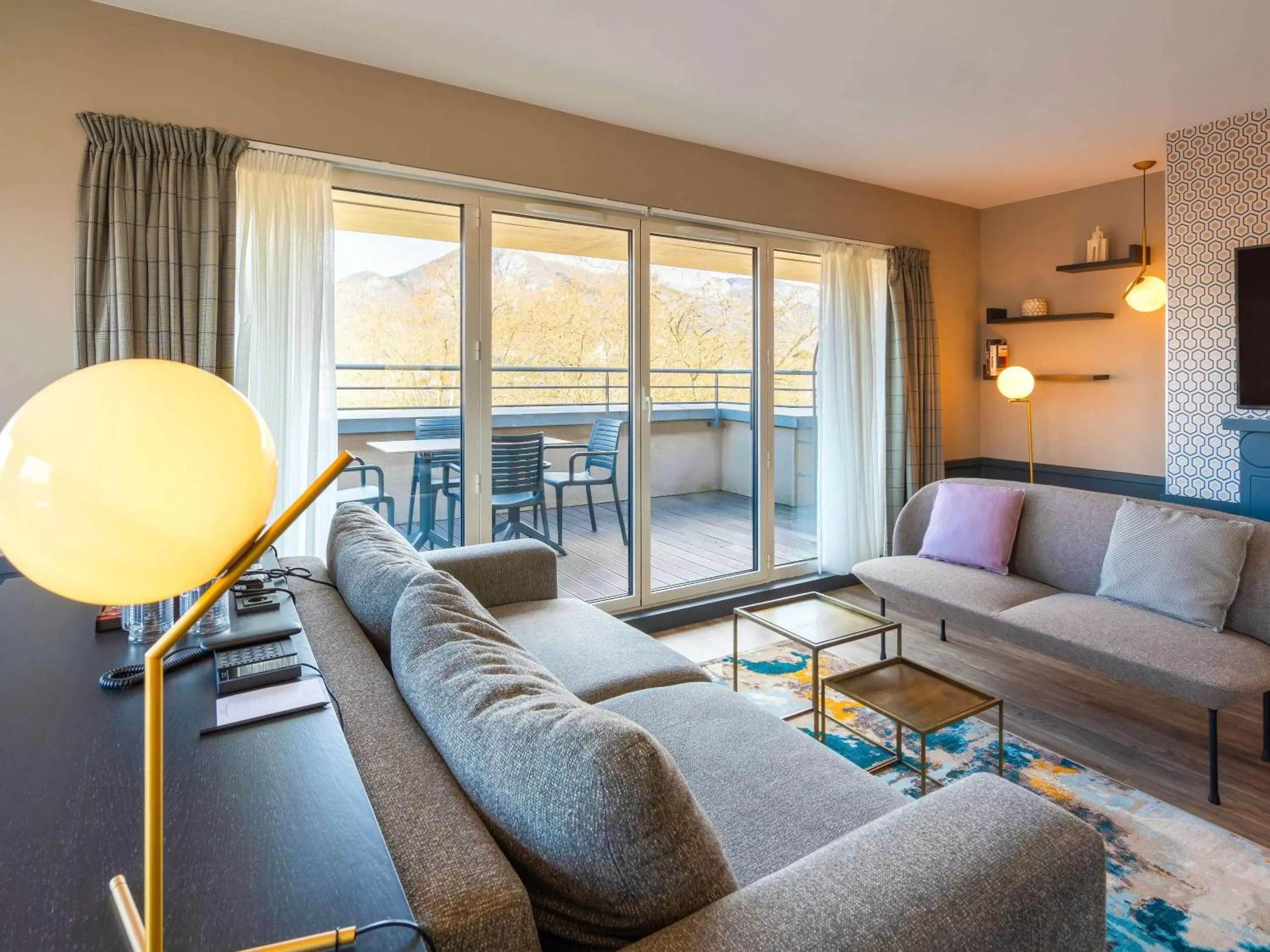 Bedroom, Seating Area in Le Splendid Hotel Lac D'Annecy - Handwritten Collection