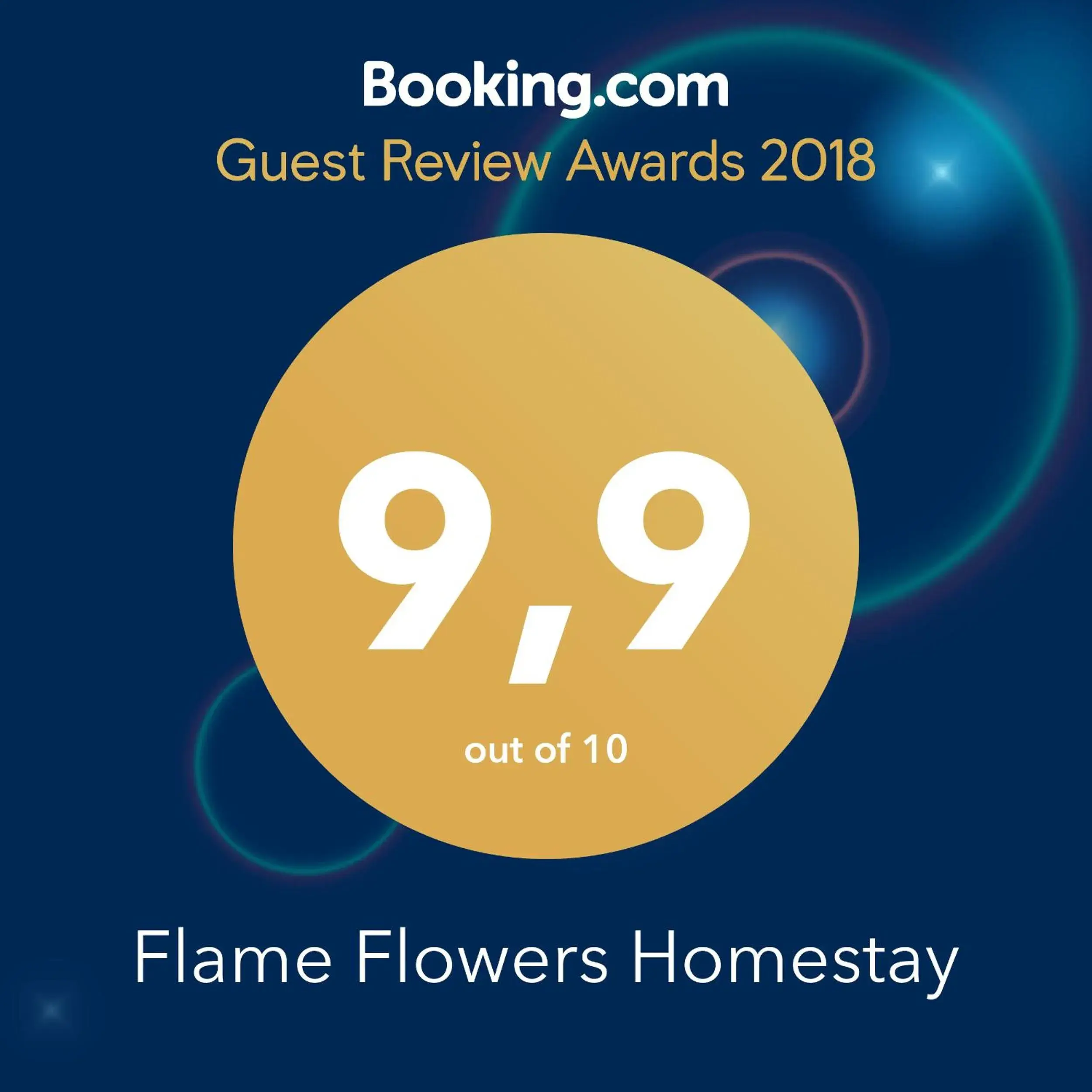 Certificate/Award in Flame Flowers Homestay