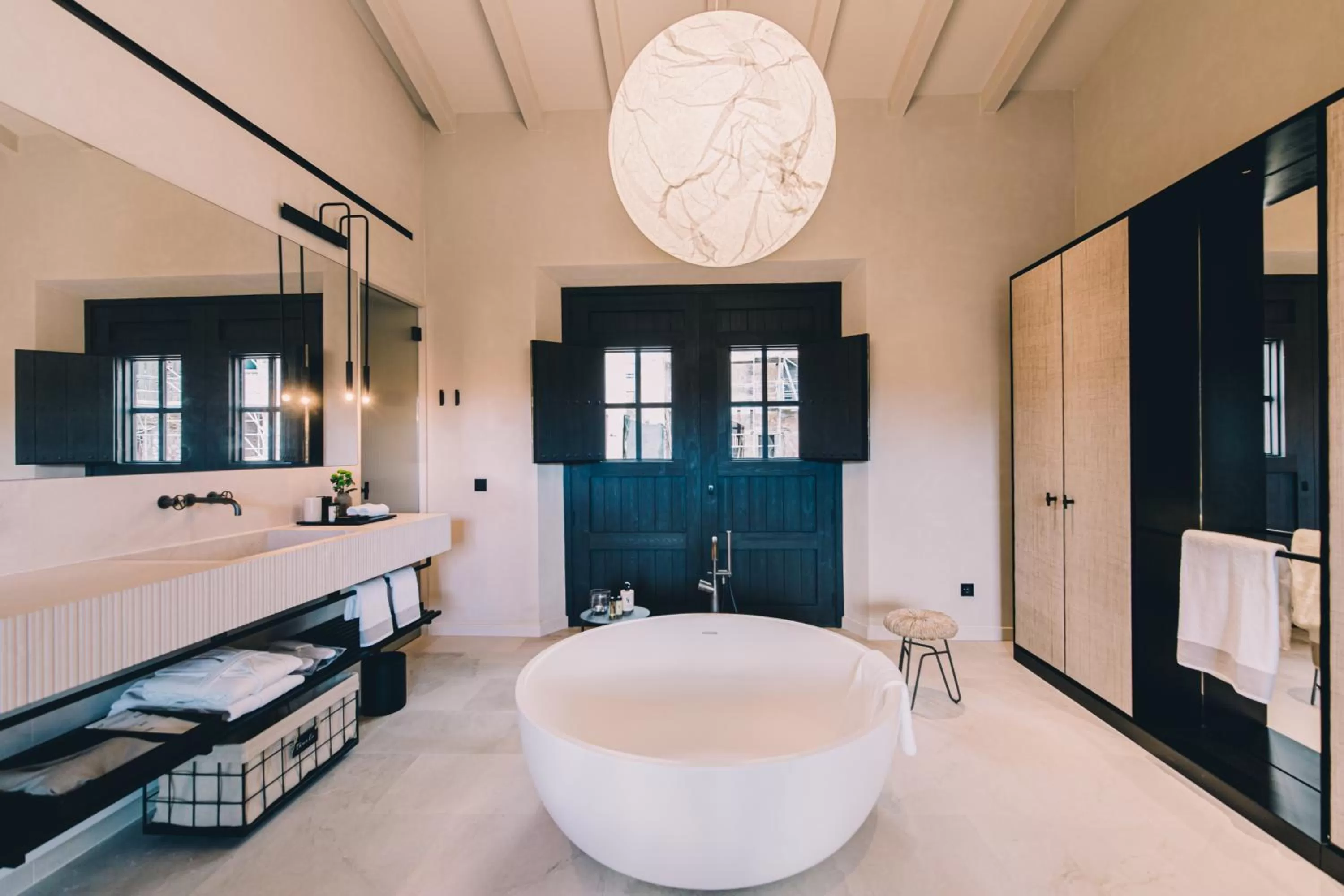 Bathroom, Bed in Can Ferrereta