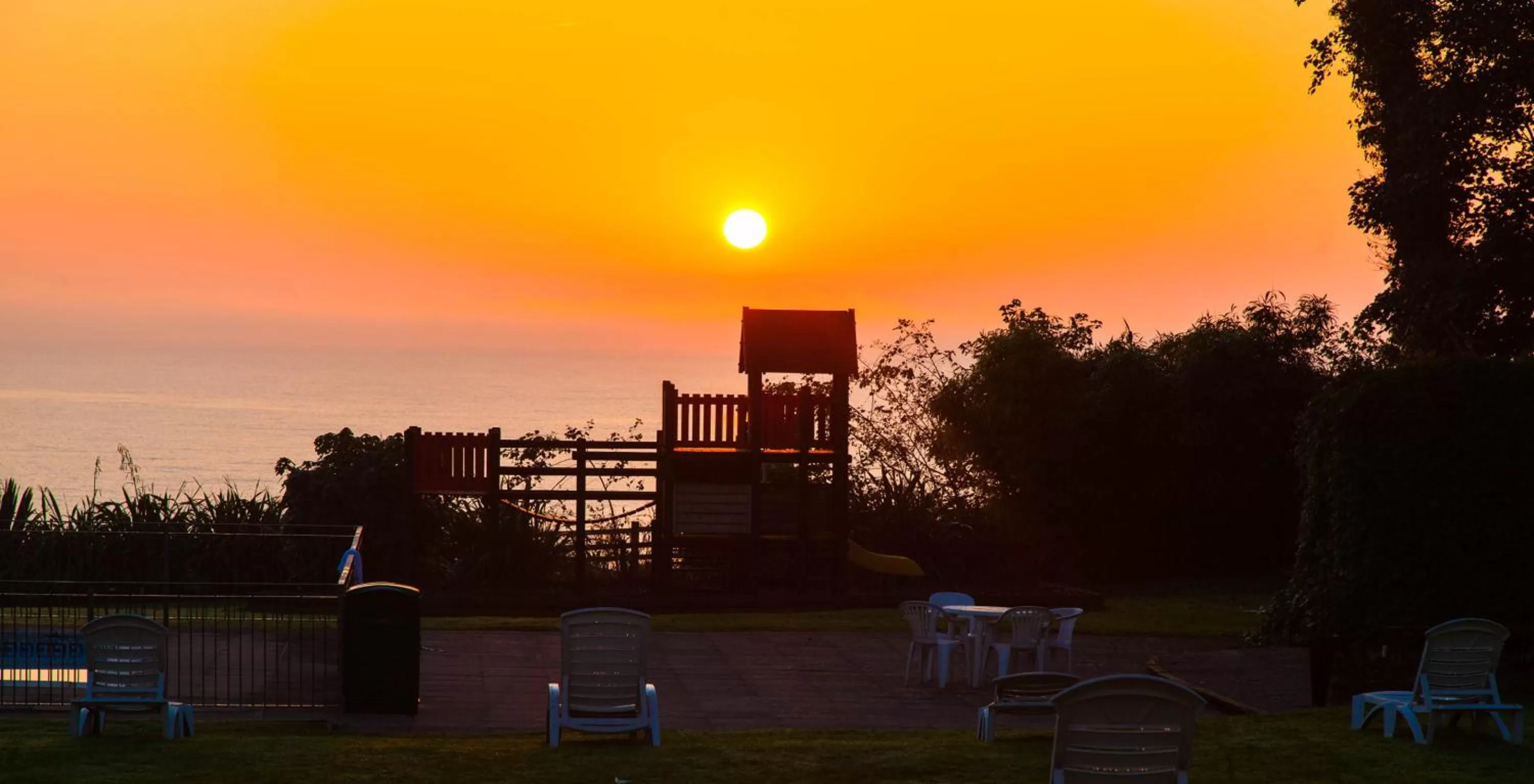 Children play ground in Langstone Cliff Hotel