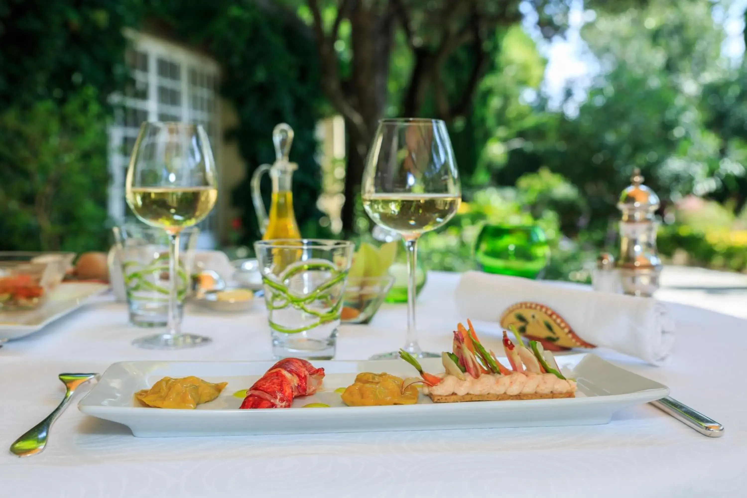 Food close-up in Auberge de Cassagne & Spa