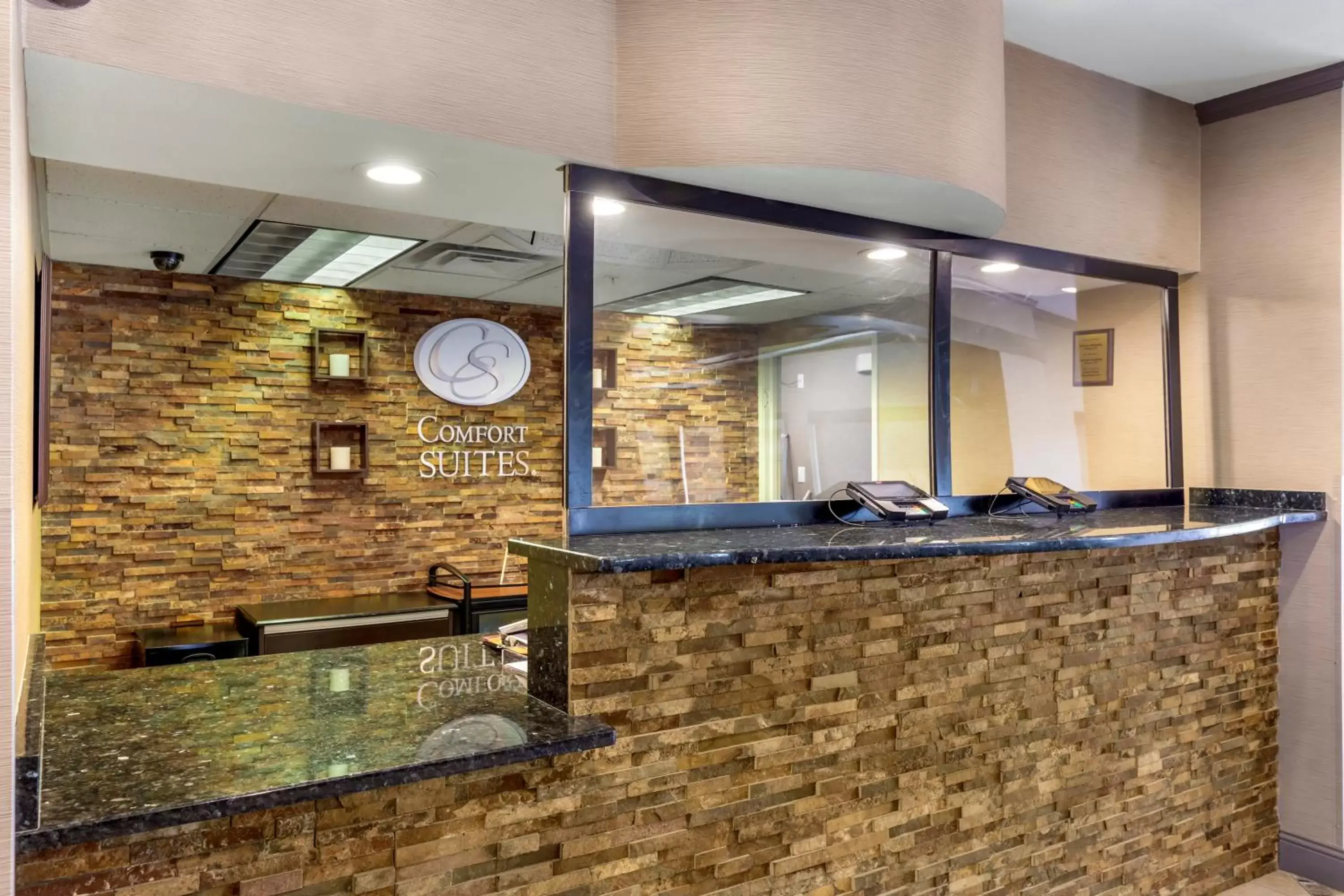 Lobby or reception, Bathroom in Comfort Suites Denver Tech Center/Englewood