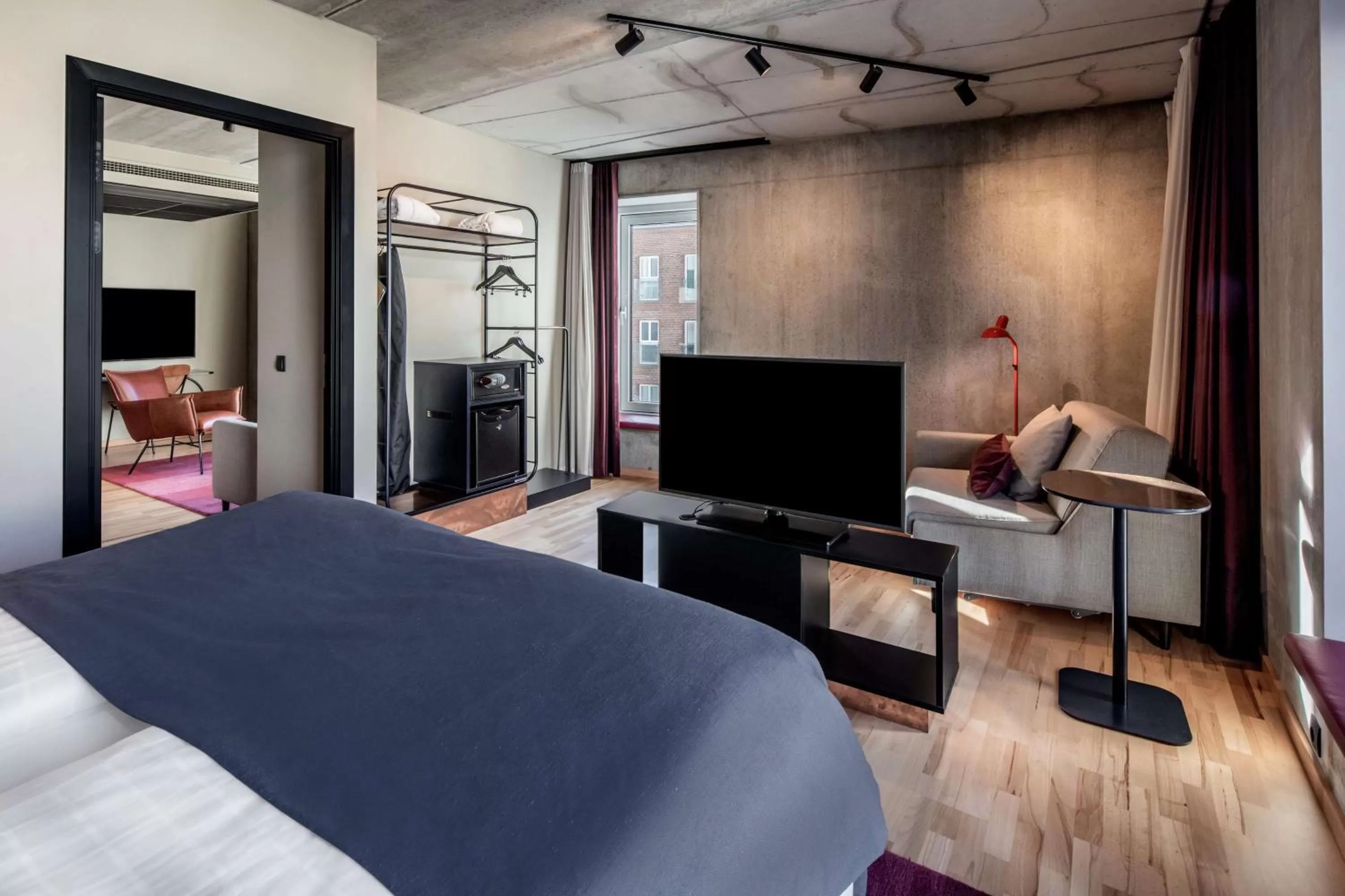 Bedroom, Bed in Scandic Kødbyen