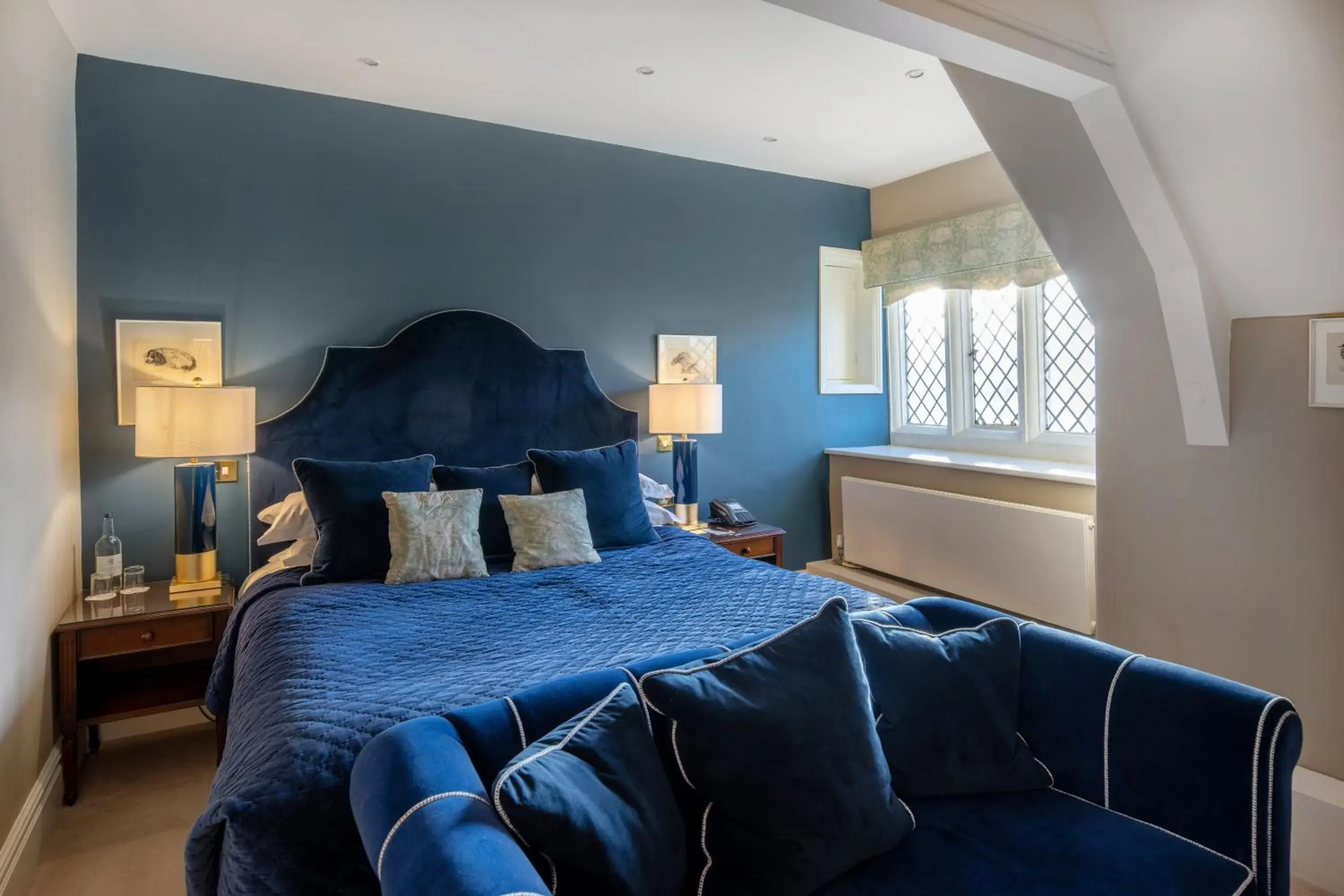 Bed in Rushton Hall Hotel and Spa