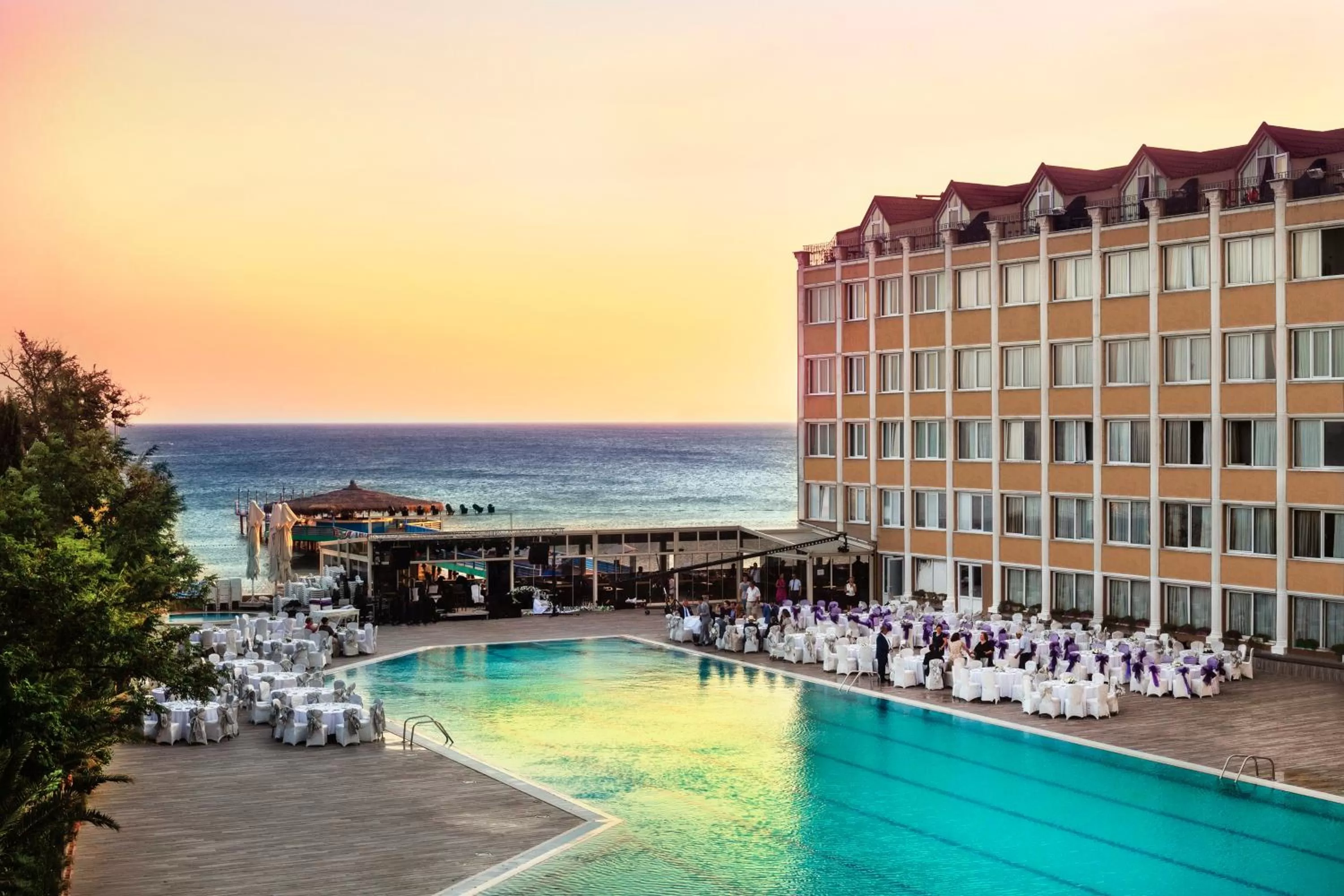 Pool view in Kumburgaz Marin Princess Hotel