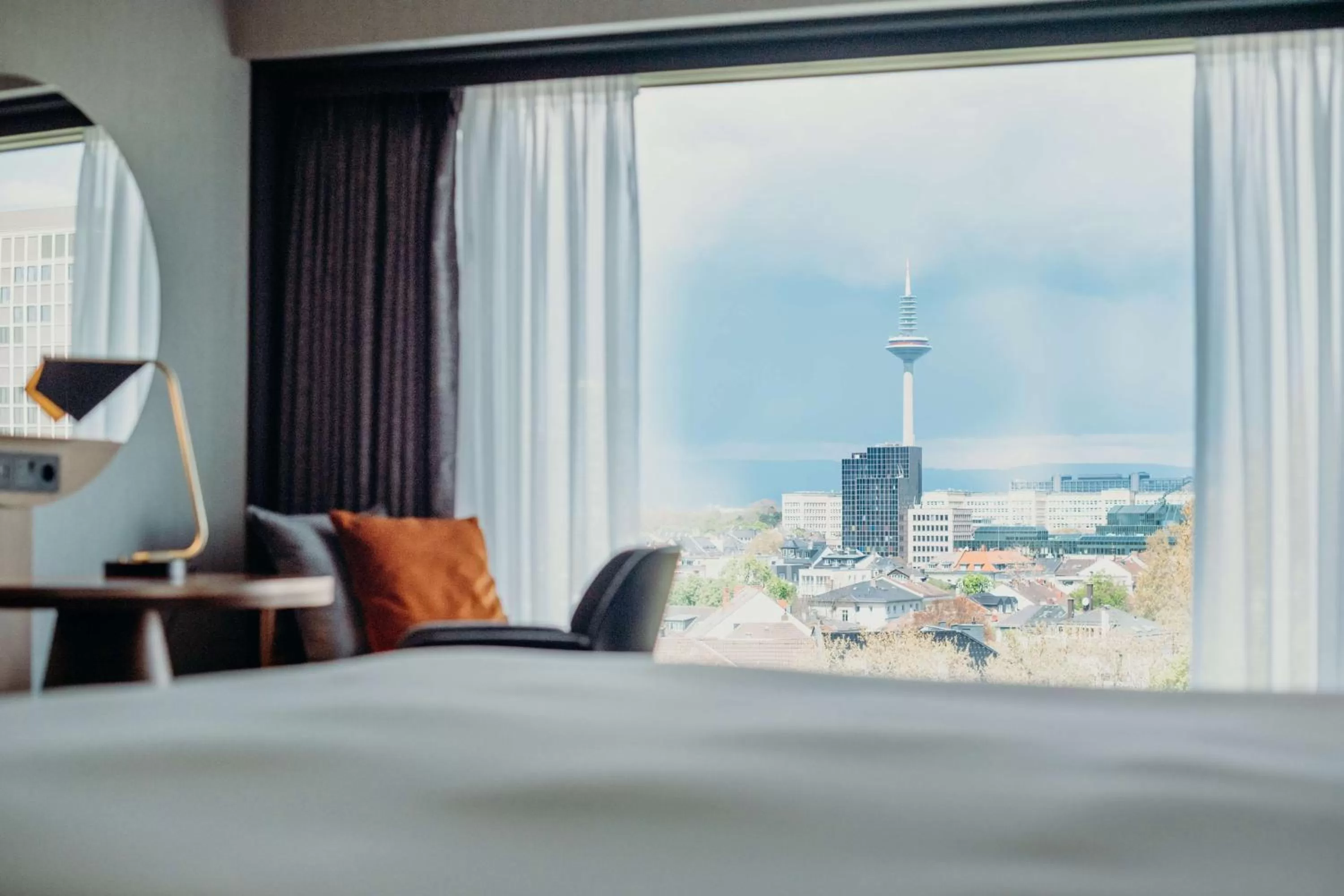 Bed in Hilton Frankfurt City Centre