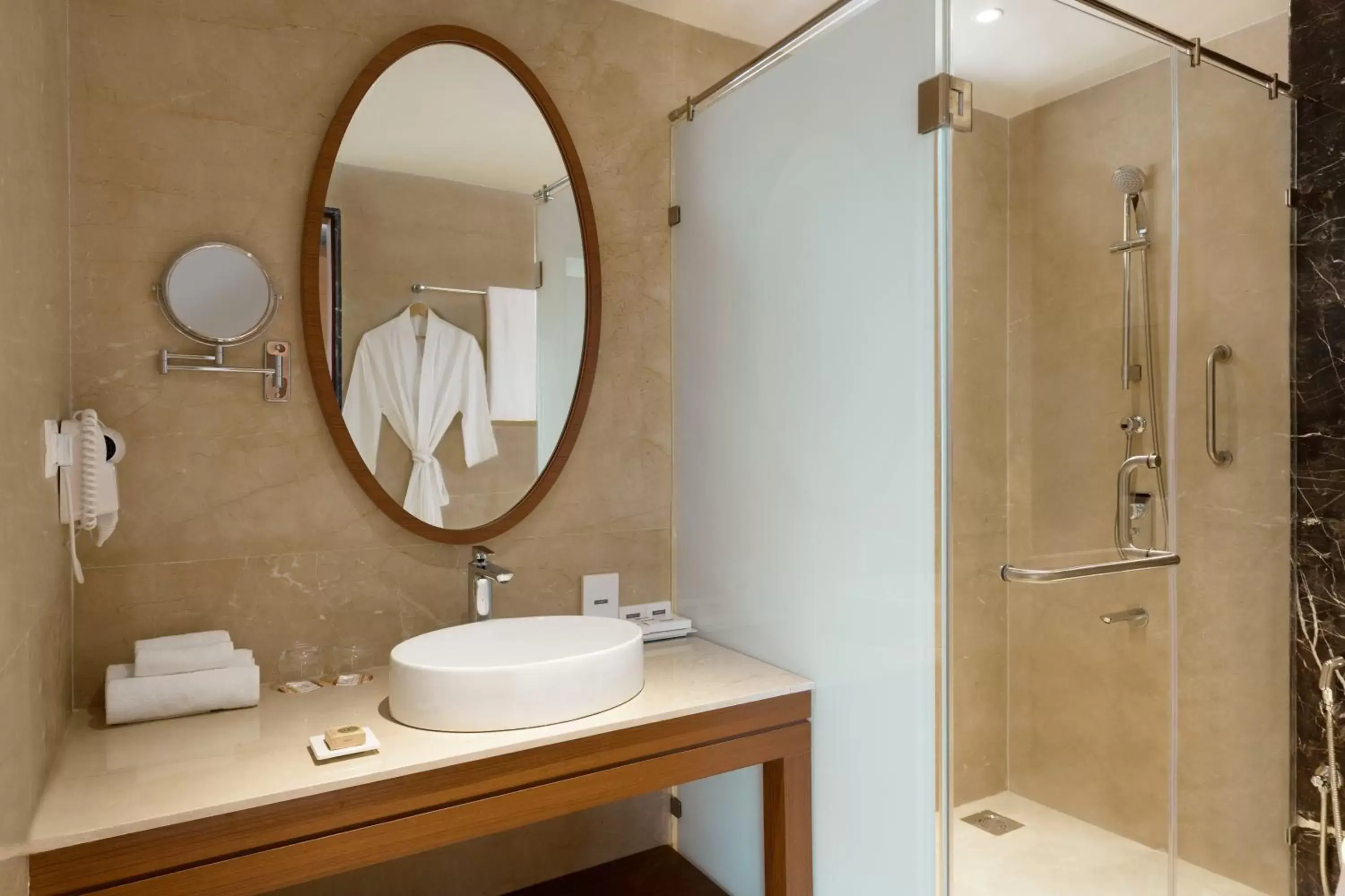 Bathroom in Hawthorn Suites by Wyndham Dwarka