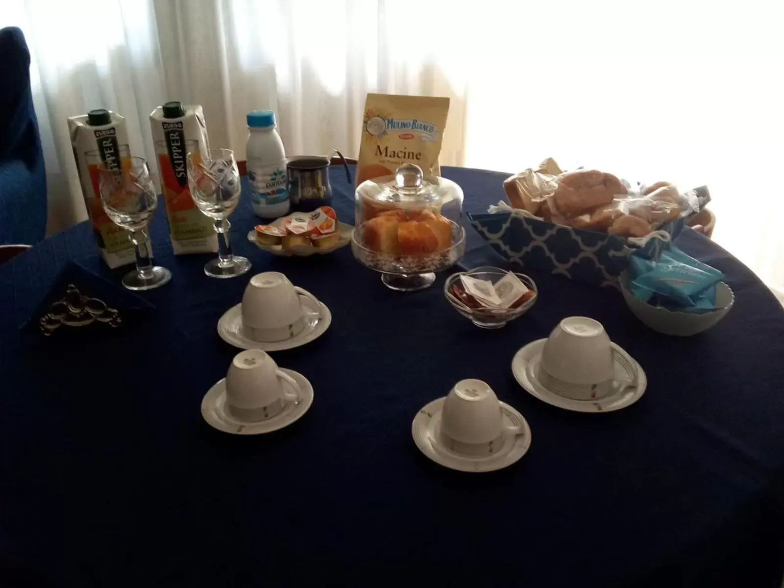 Italian breakfast in A Casa di Lidia B&B Gaeta