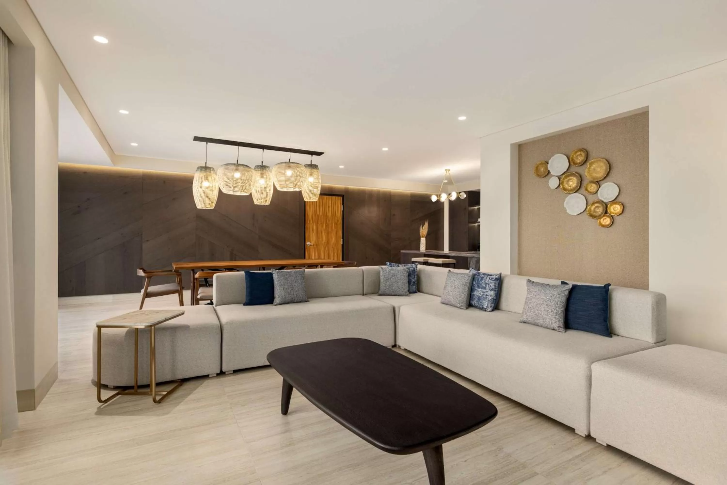 Living room in Hilton Cancun, an All-Inclusive Resort