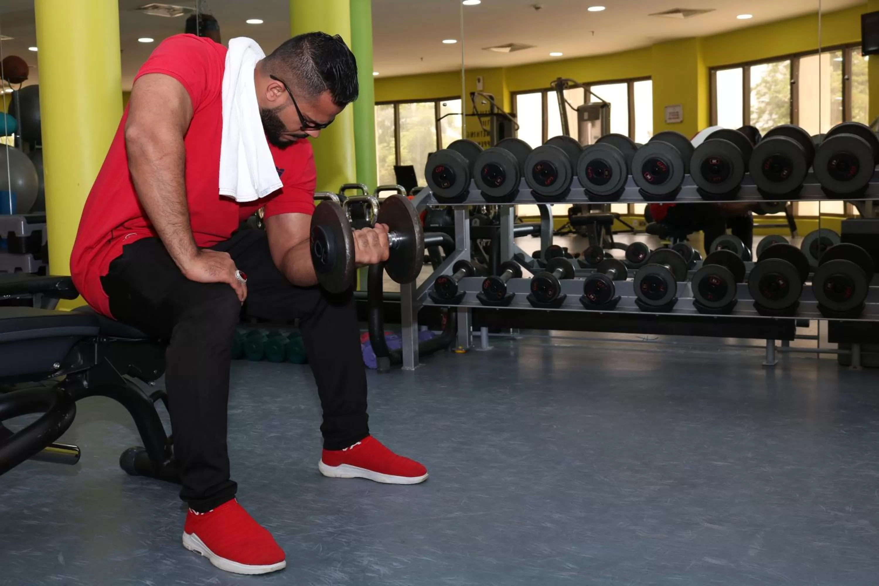 Fitness centre/facilities in Crowne Plaza Sohar by IHG