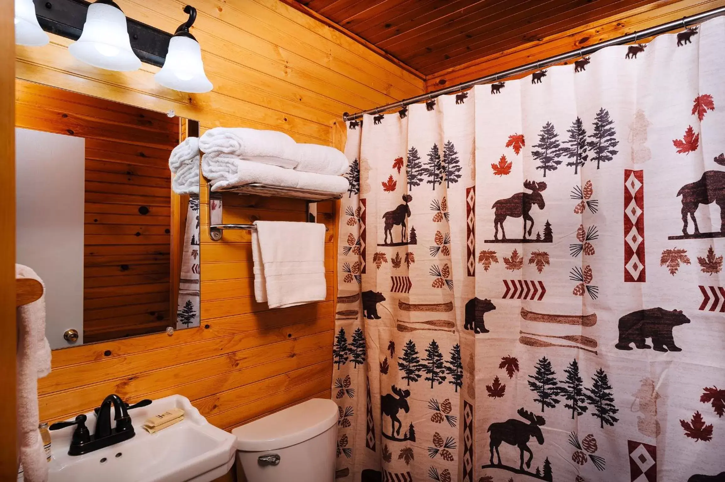 Bathroom in Cobble Mountain Lodge
