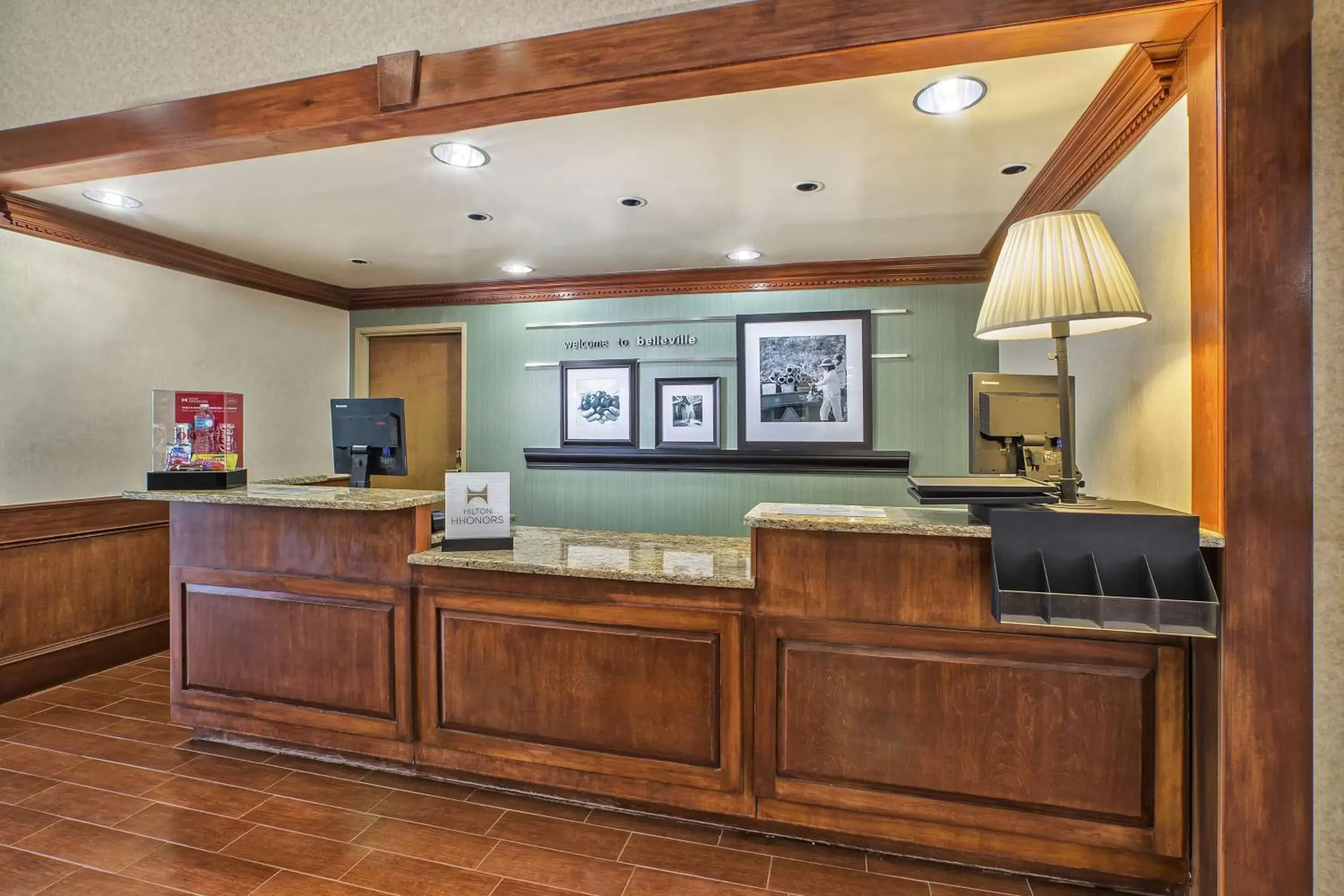 Lobby or reception in Hampton Inn Detroit/Belleville-Airport Area Lobby or reception in Hampton Inn Detroit/Belleville-Airport Area