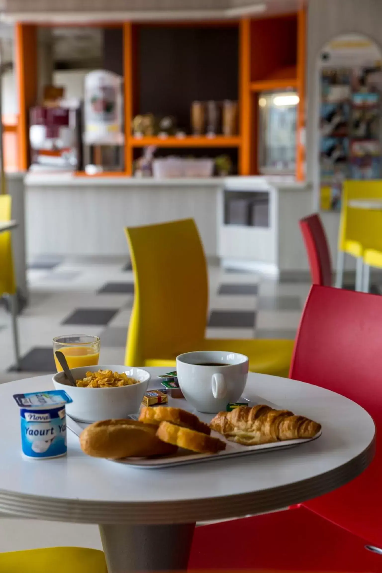 Food close-up, Breakfast in Premiere Classe Roissy Aéroport Charles De Gaulle