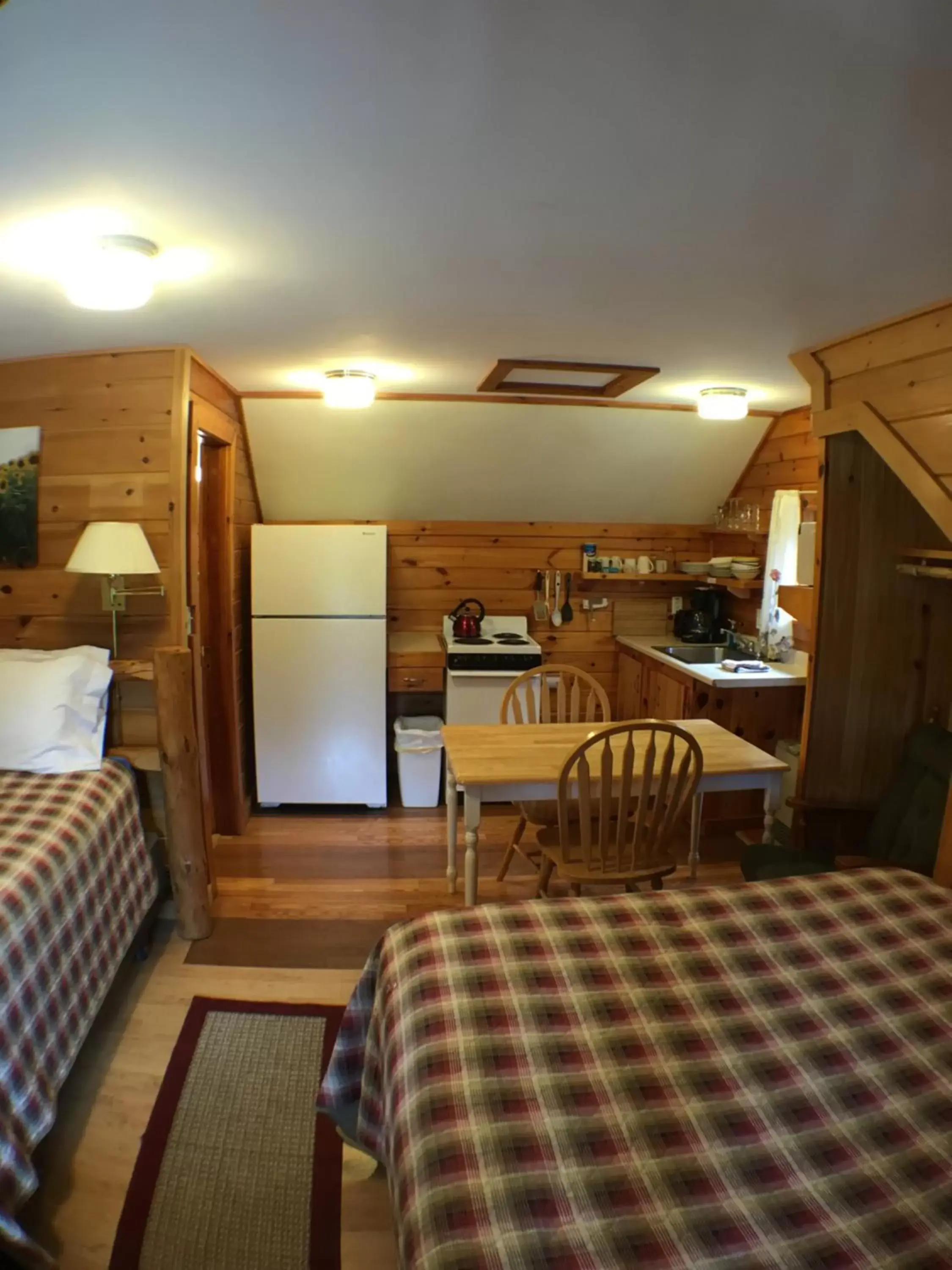 Kitchen or kitchenette in Mountain View Motel & Campground