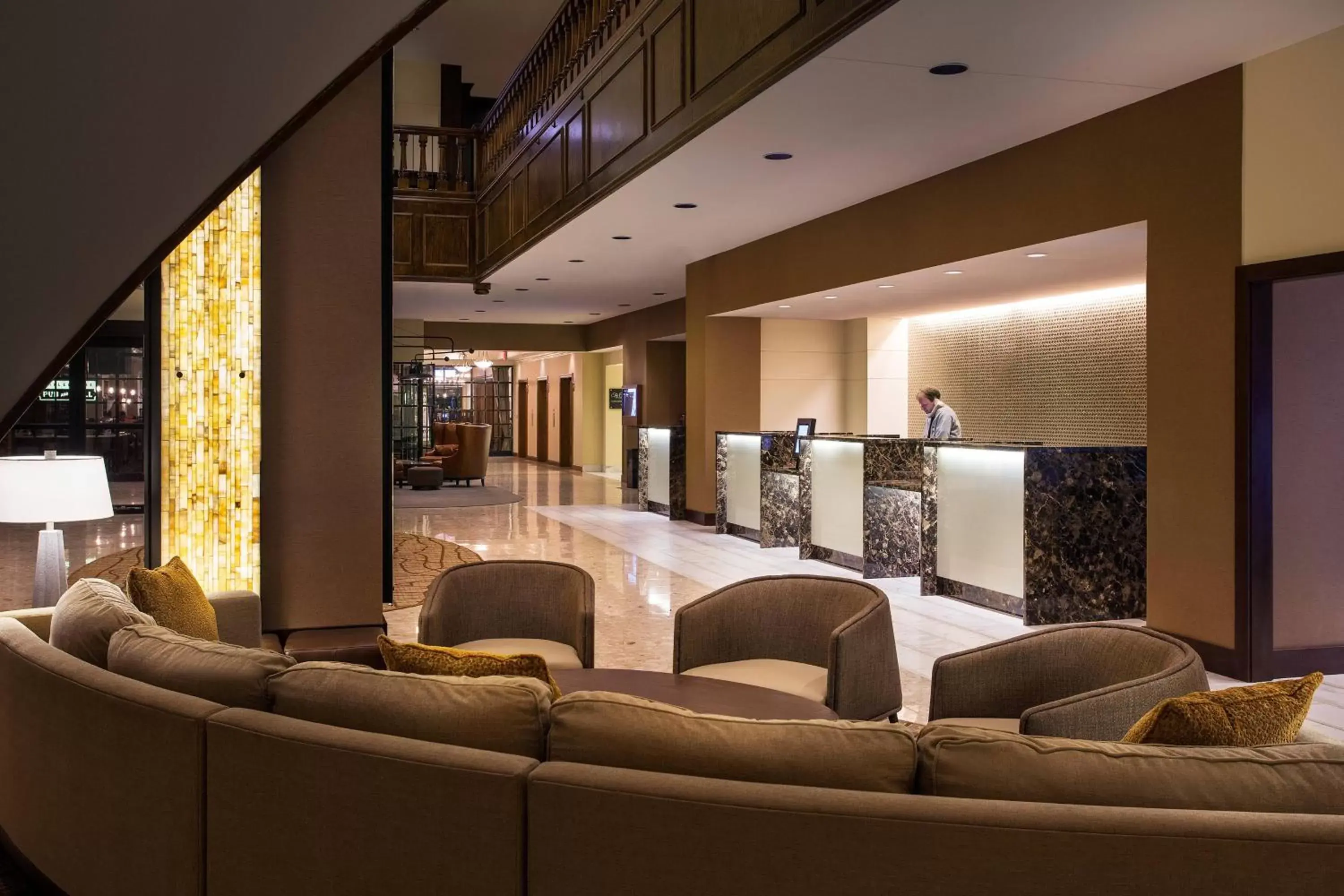 Lobby or reception, Lobby/Reception in The Lincoln Marriott Cornhusker Hotel