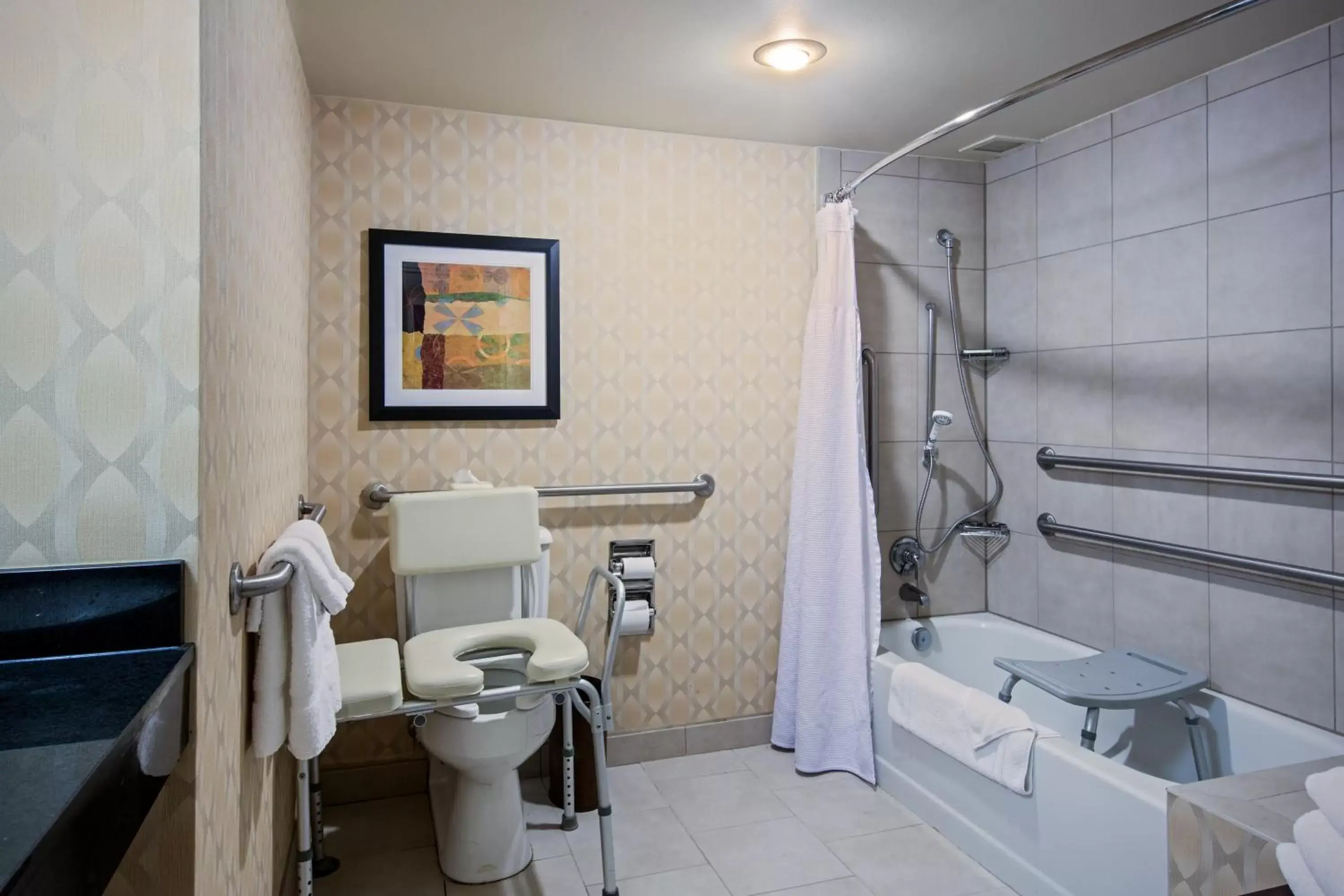 Photo of the whole room, Bathroom in Crowne Plaza Hotel St. Louis Airport, an IHG Hotel