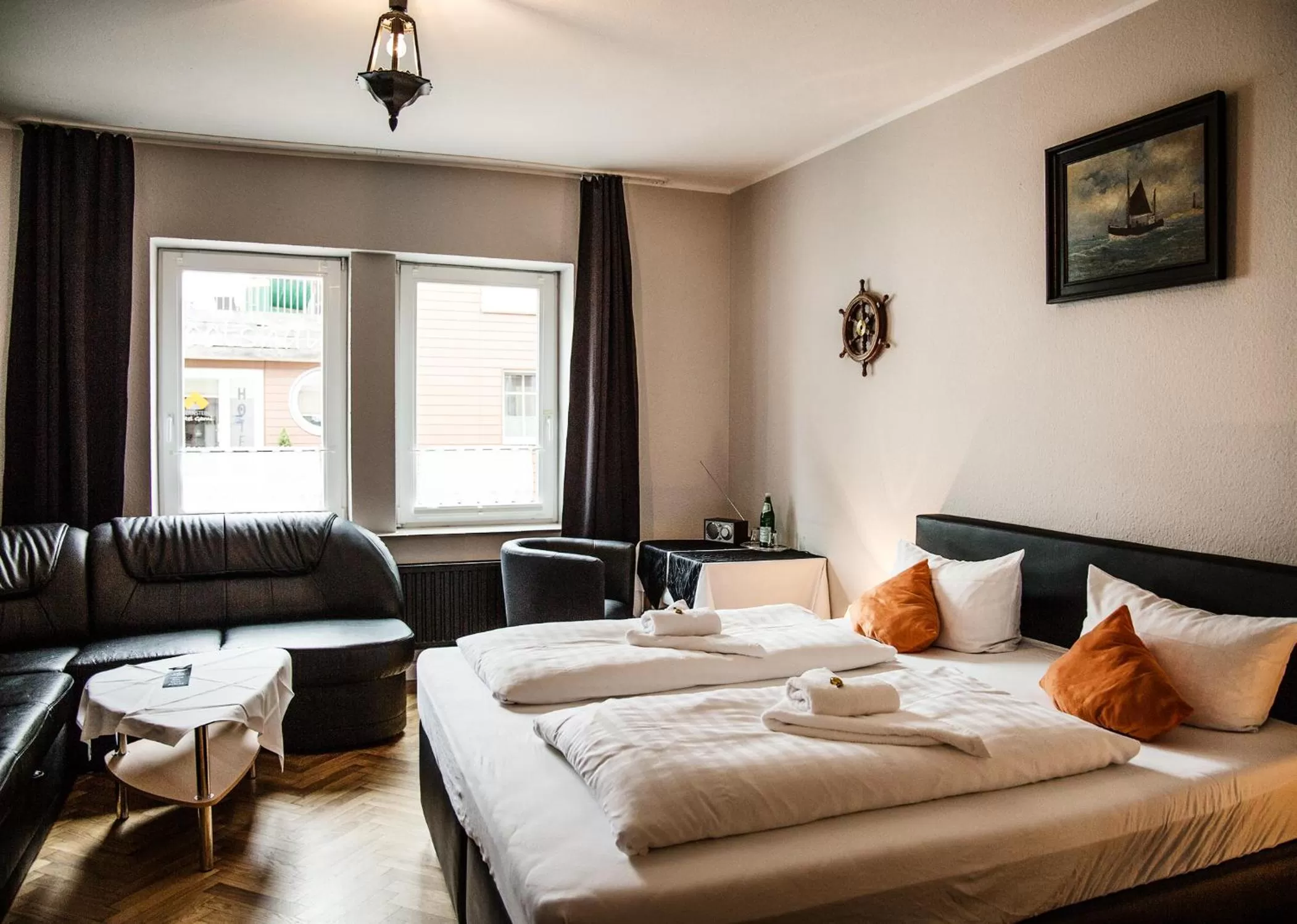 Bed in Hotel Tum Stüürmann