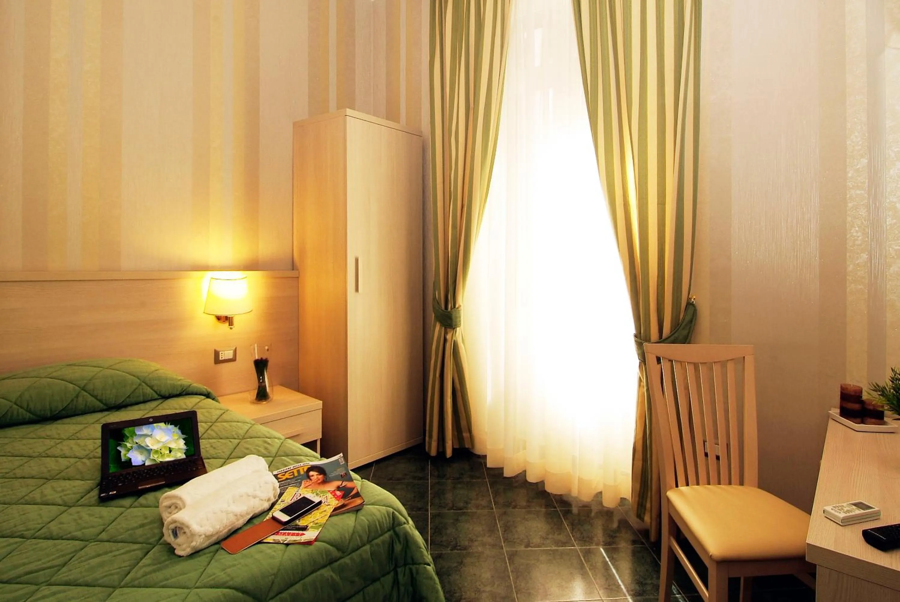 Bed in Hotel Argentina